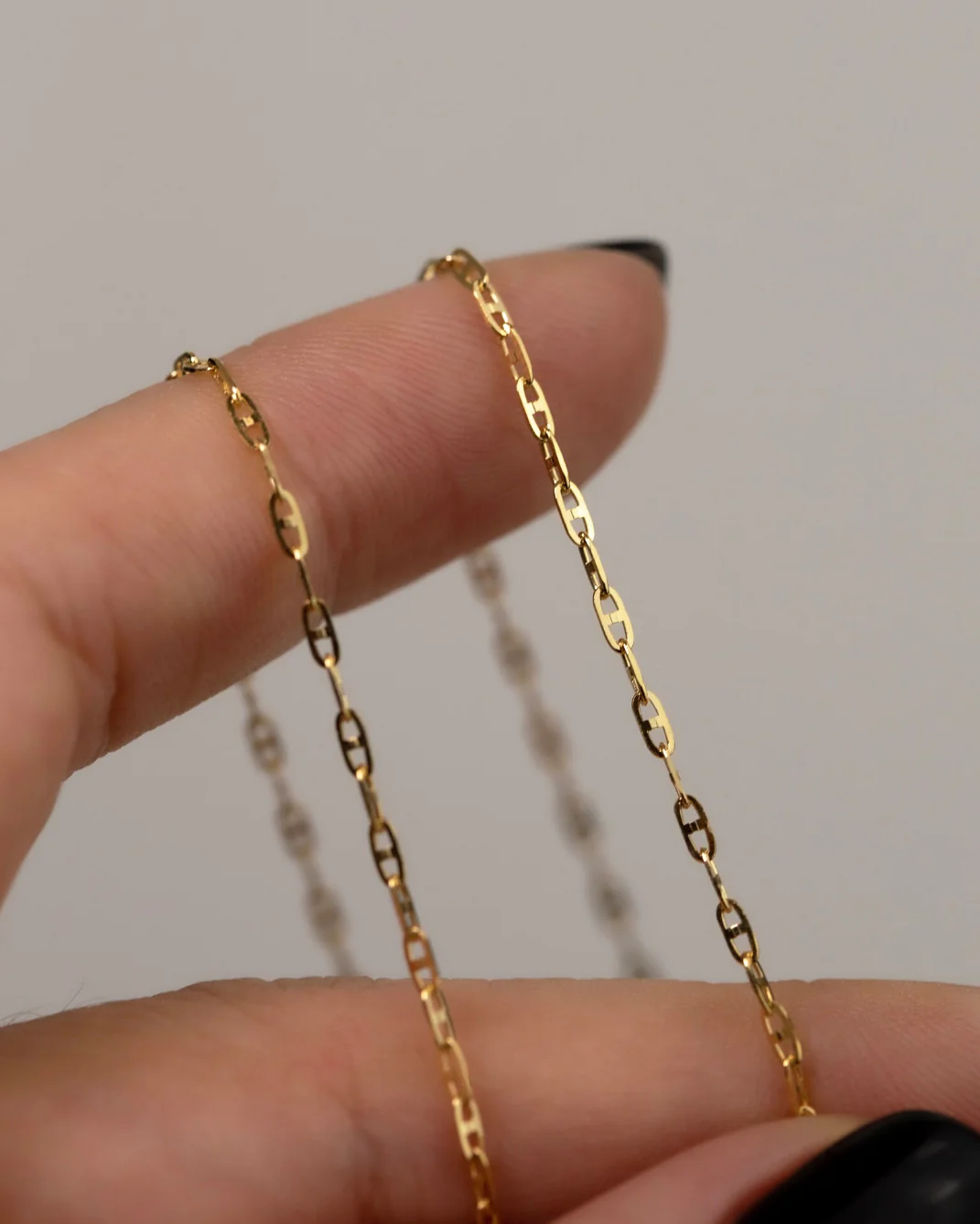 14k Anchor Chain necklace - Image 2