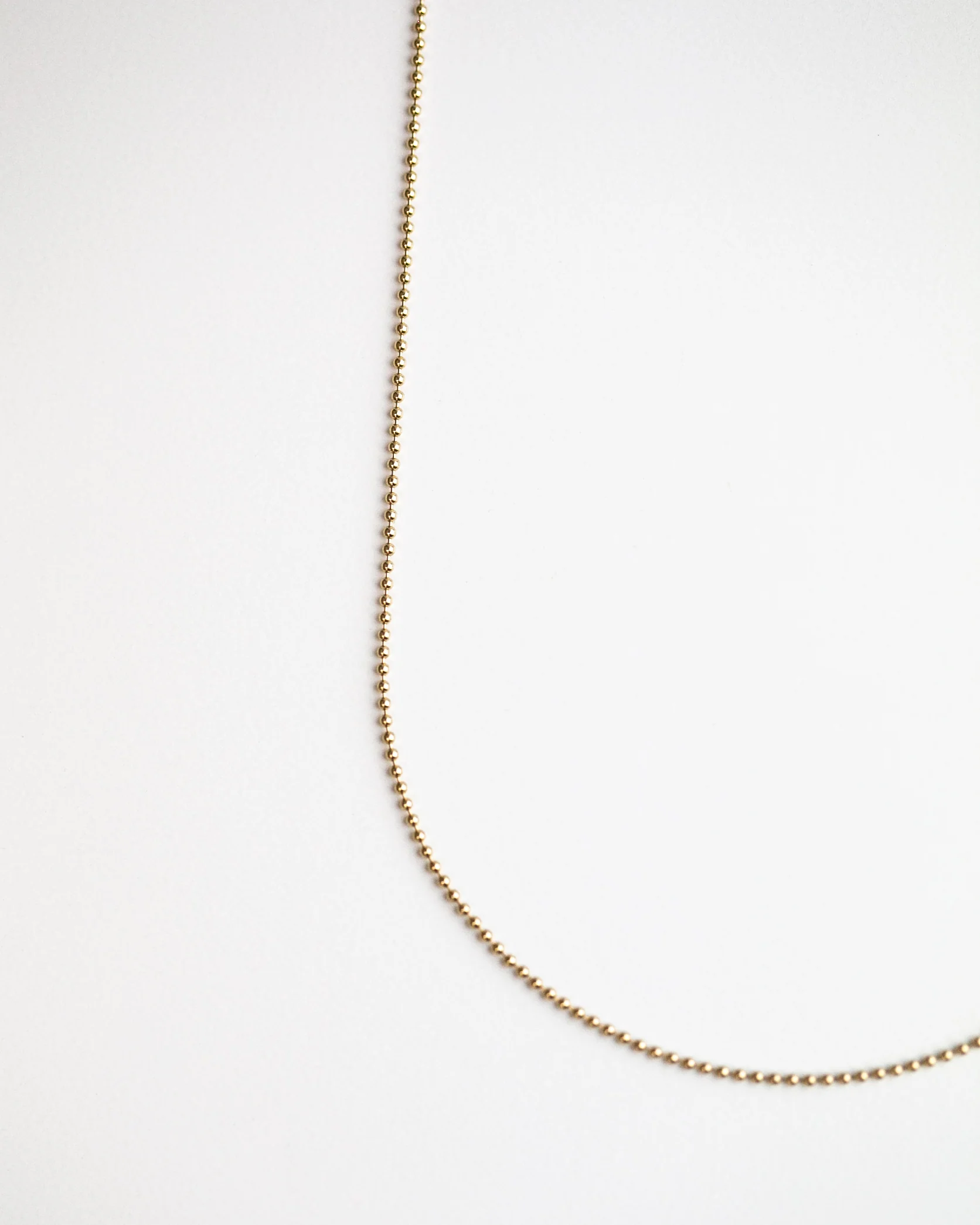 14k Bead Chain necklace - Image 5
