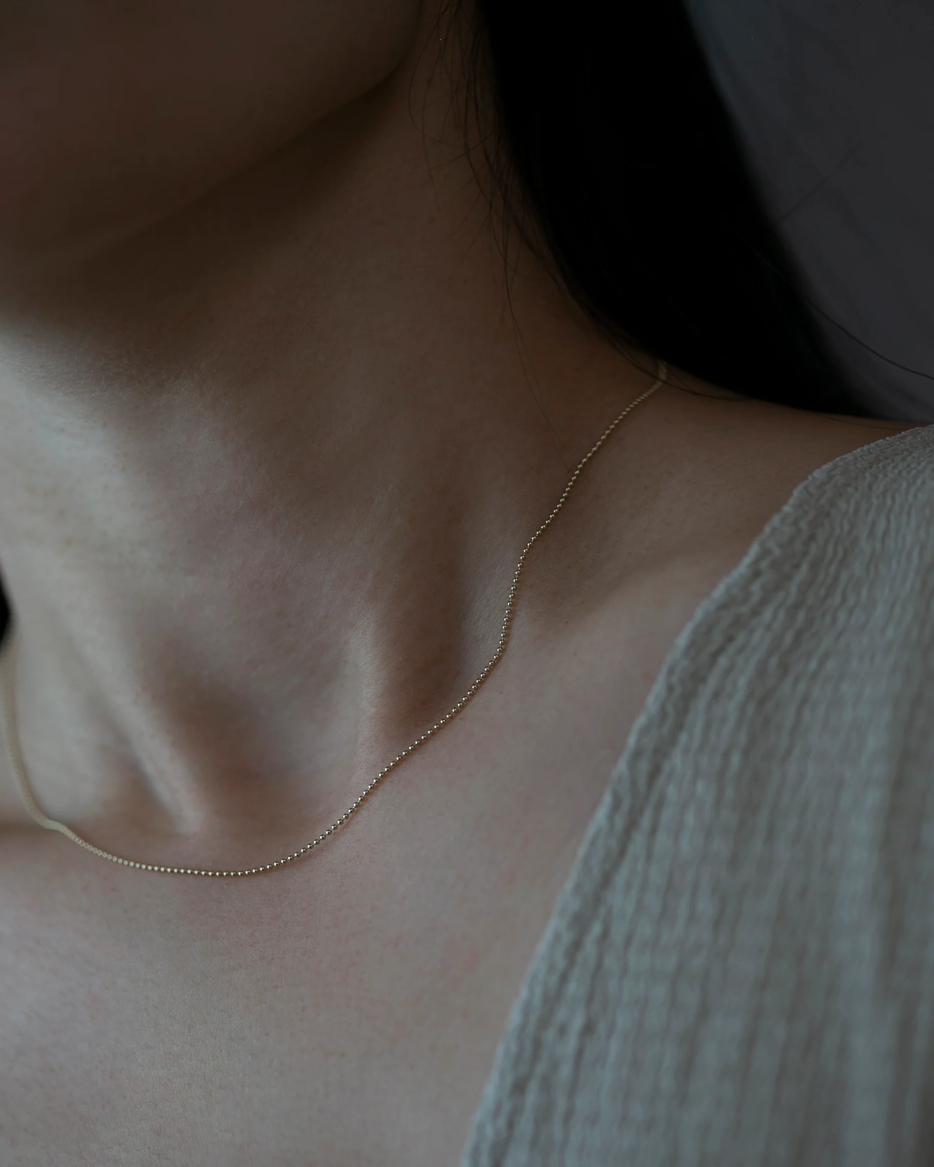 14k Bead Chain necklace - Image 8