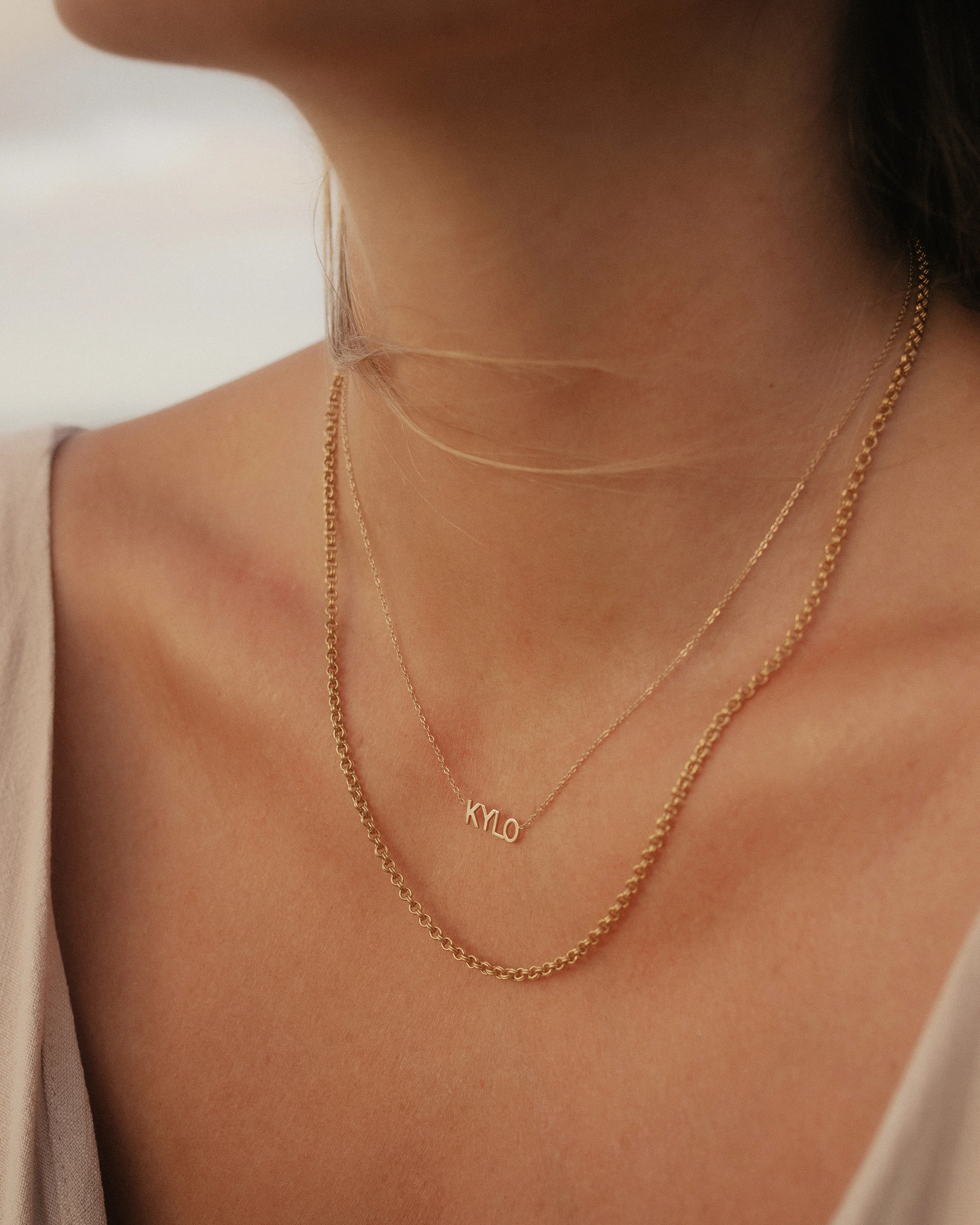 14k Dainty Name Necklace - Image 5