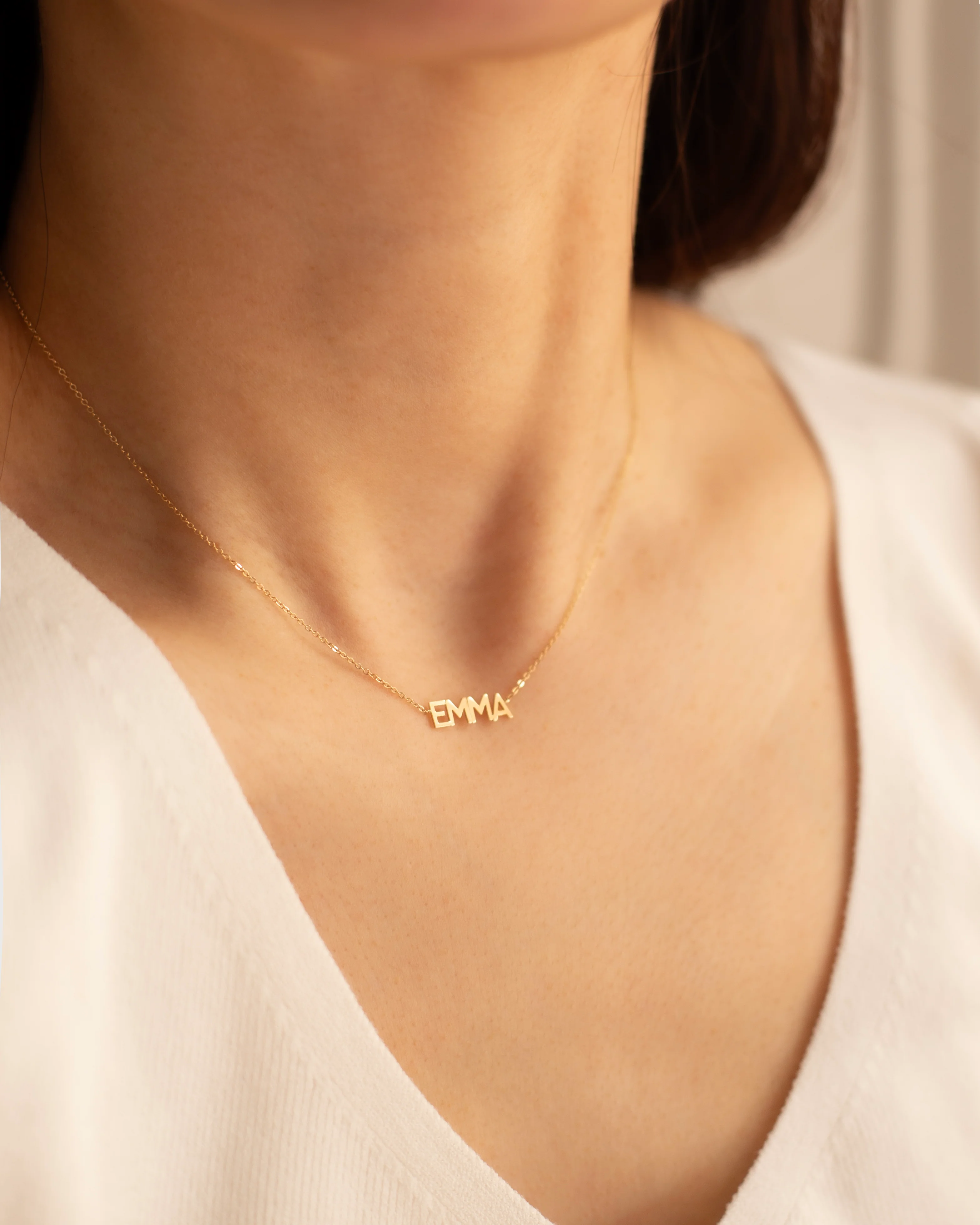 14k Dainty Name Necklace - Image 6