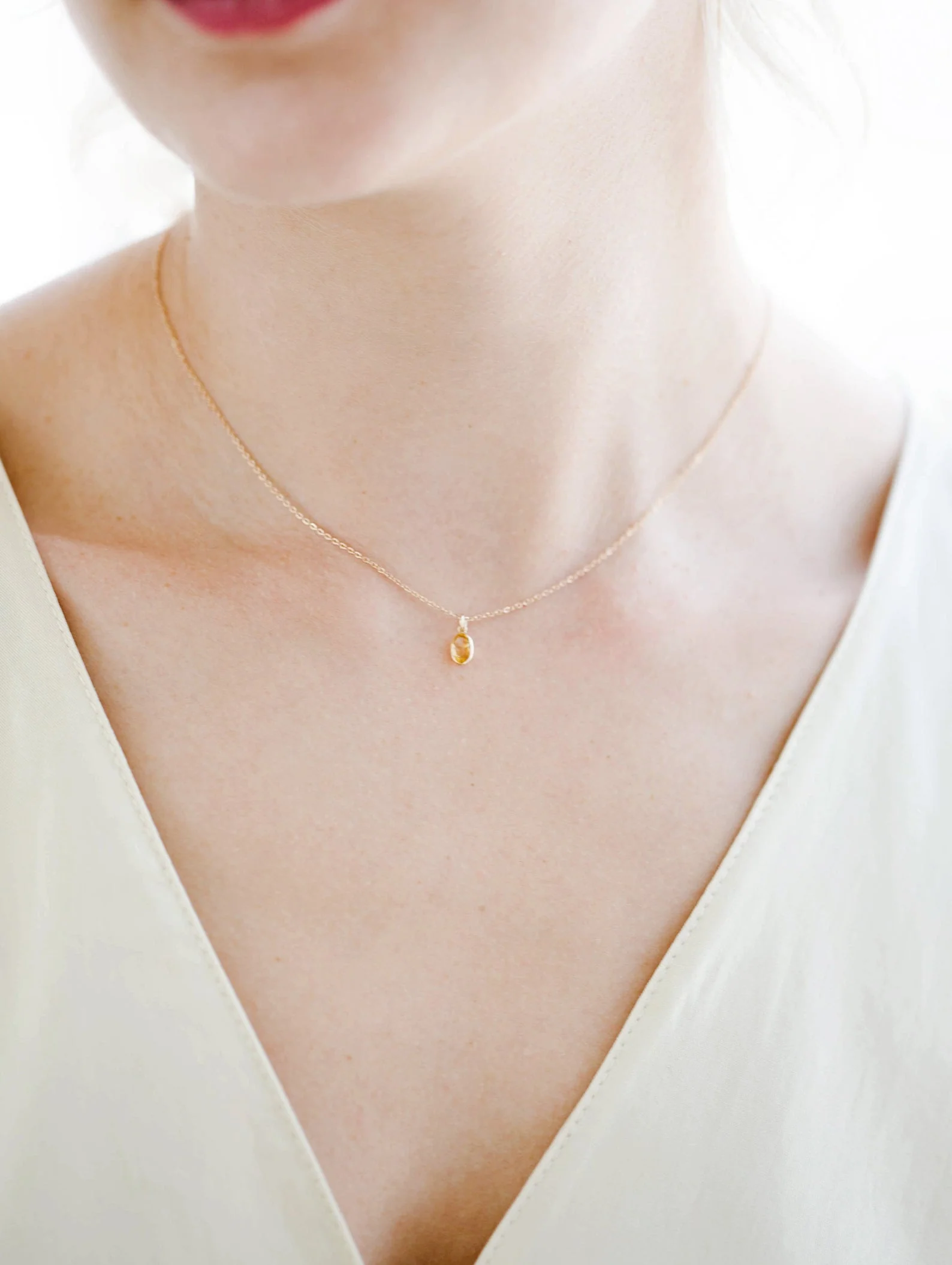 14k Gemstone Necklace - Image 2