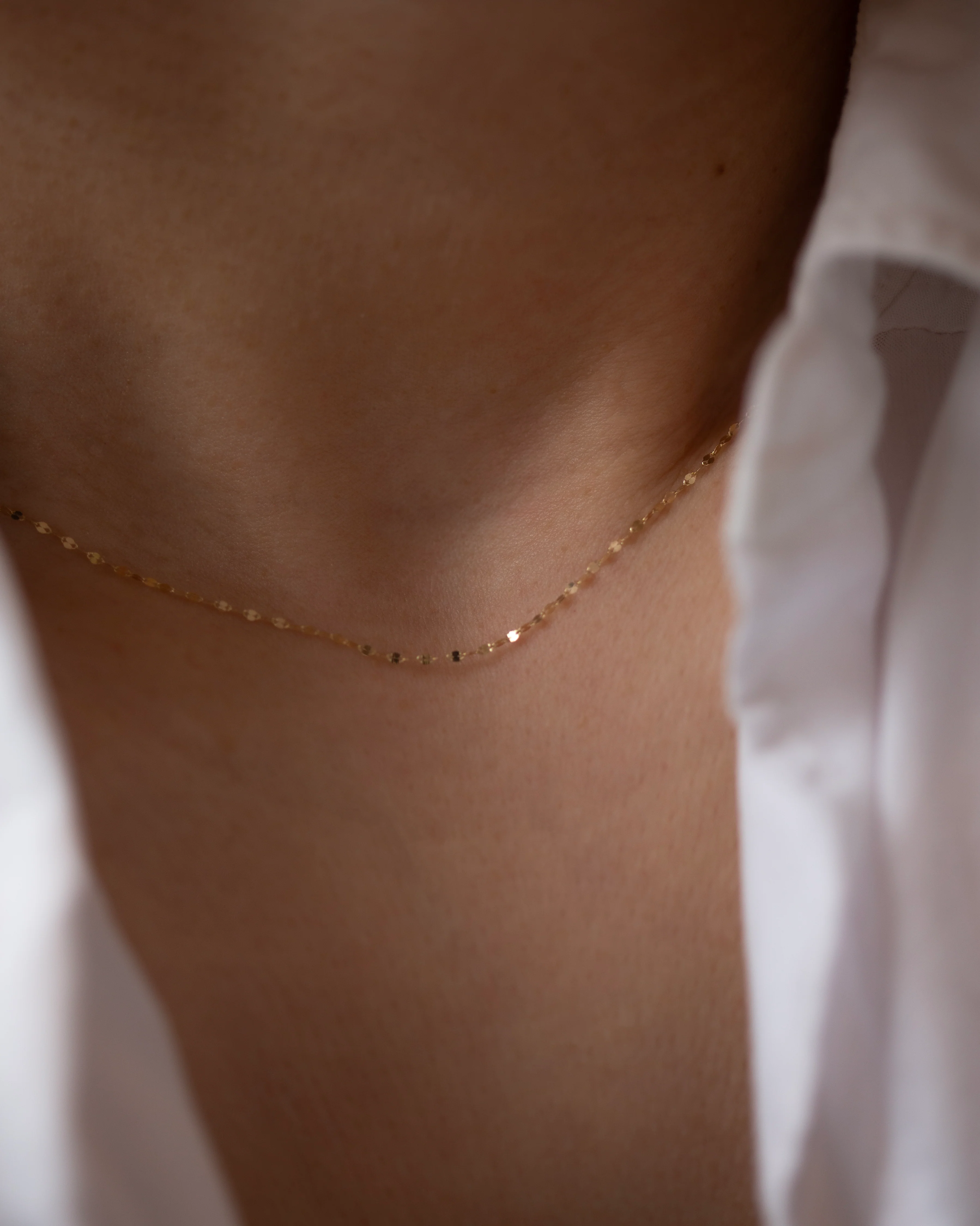 14k Glitter Chain necklace - Image 2