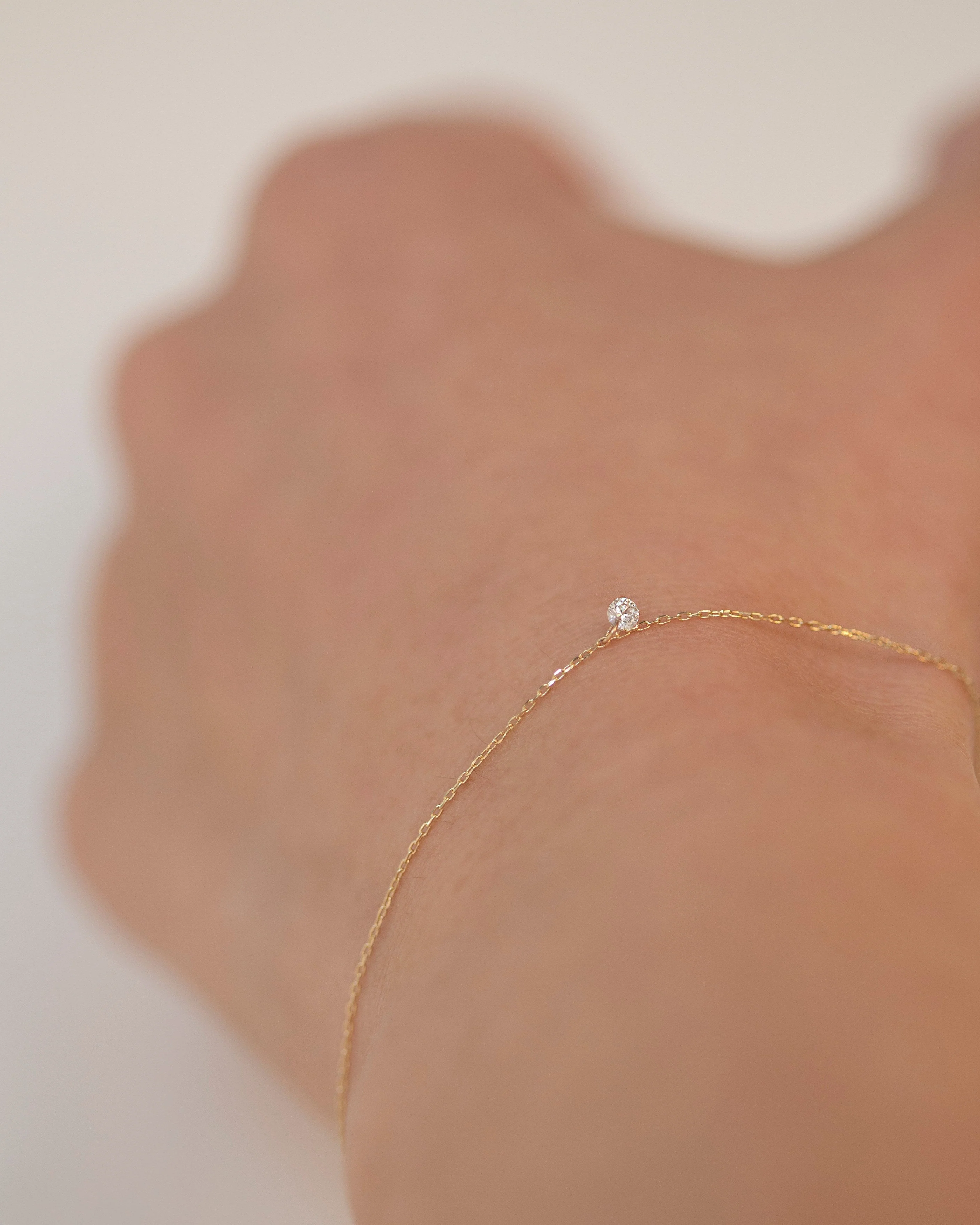 14k Gold Bare Diamond Bracelet - Image 6