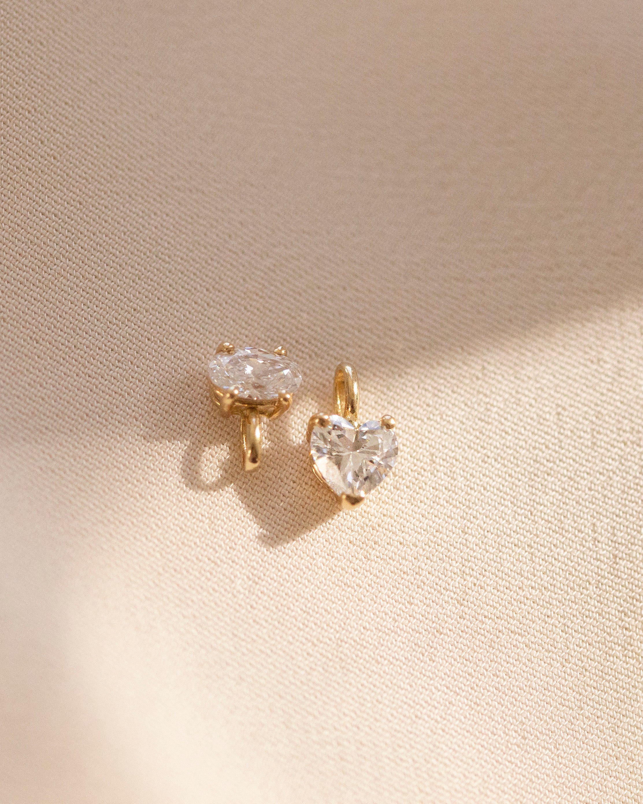 14K Gold Diamond Pendant Charm | Heart, Round & Oval Lab Grown Diamond | 0.25–3 CT - Image 4