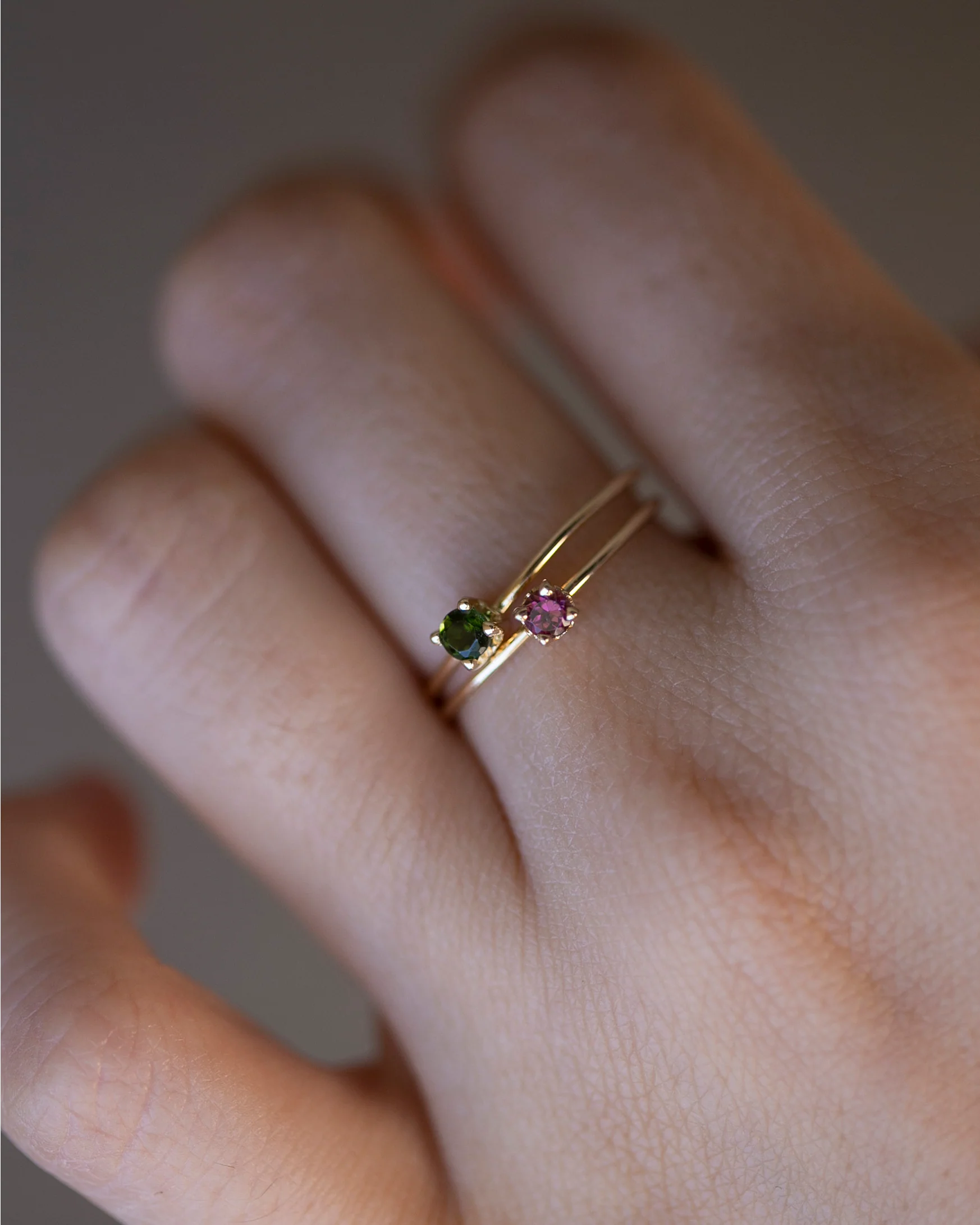 14k Gold Solitaire Birthstone Ring - Image 10