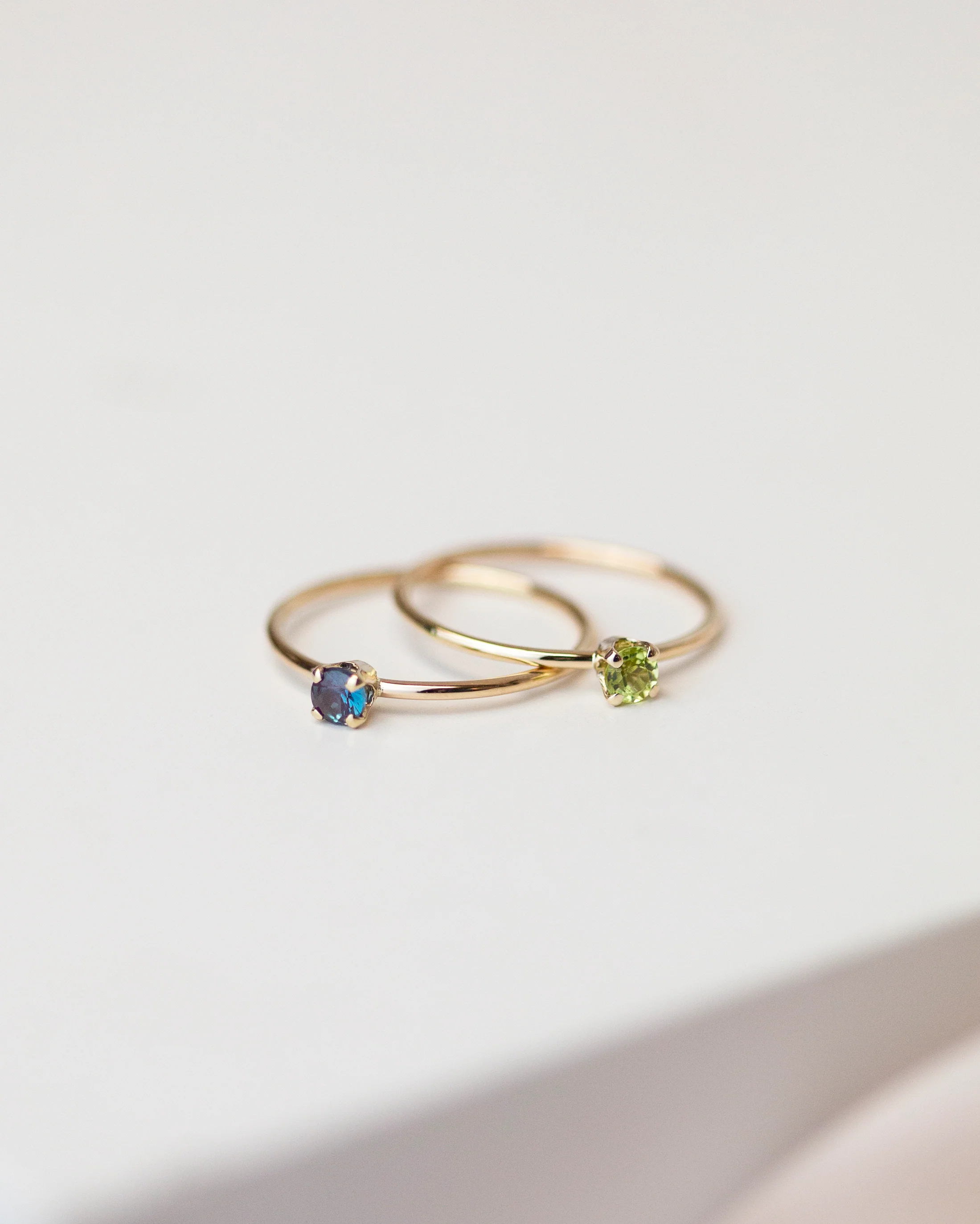 14k Gold Solitaire Birthstone Ring - Image 6