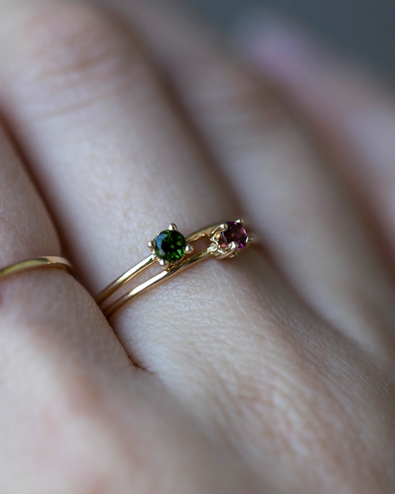 14k Gold Solitaire Birthstone Ring - Image 8