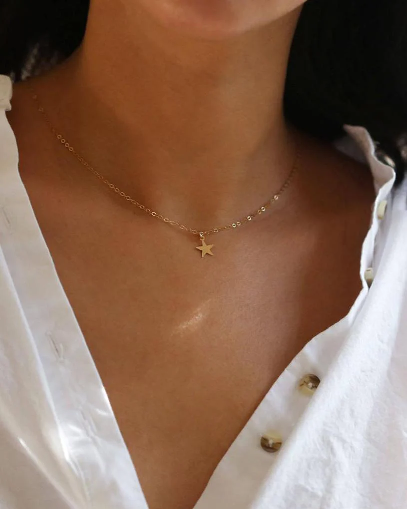14K Gold Star Necklace - Image 4