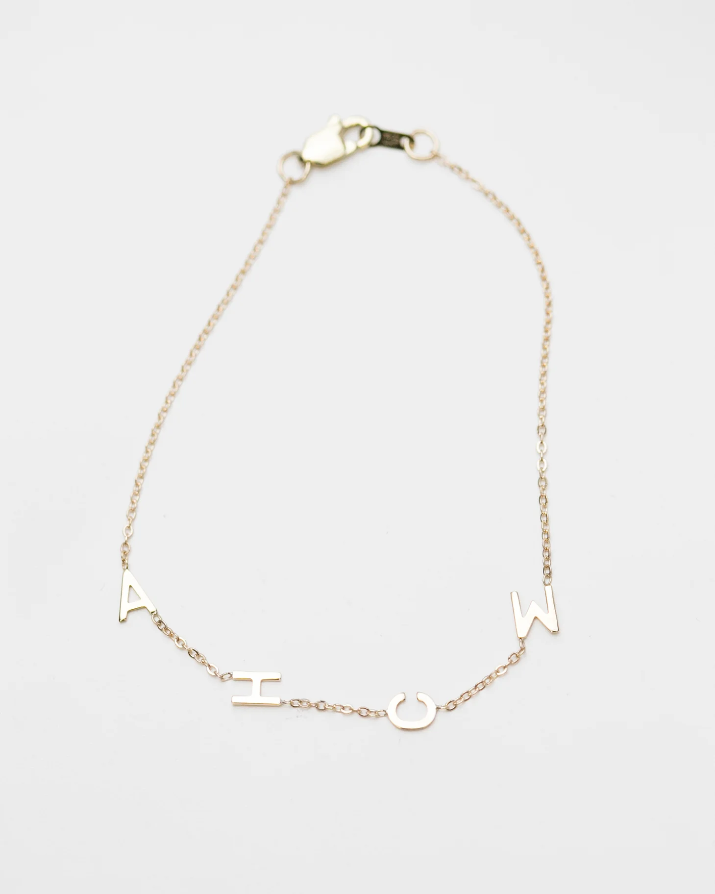 14K Initial Bracelet - Image 3