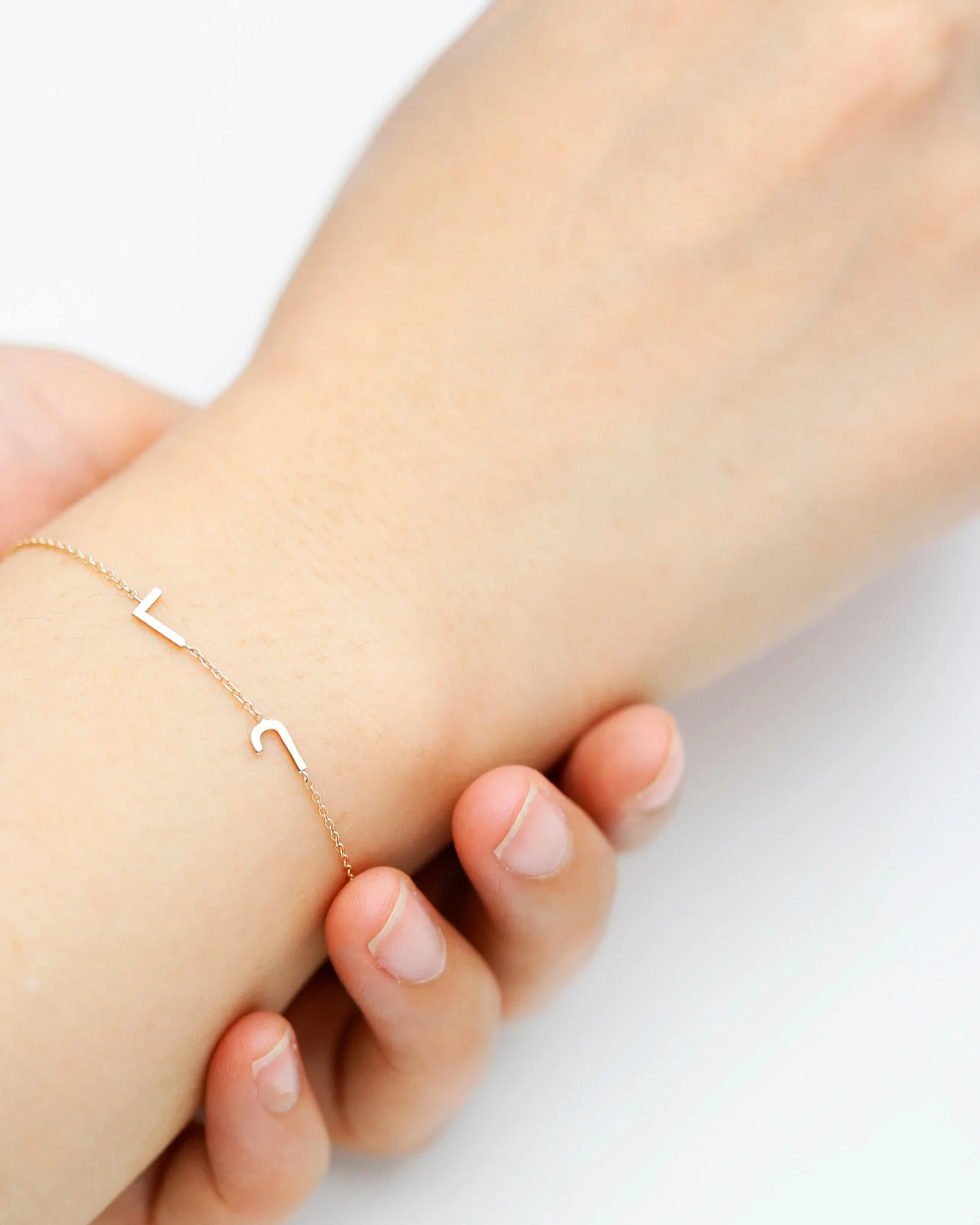 14K Initial Bracelet - Image 8