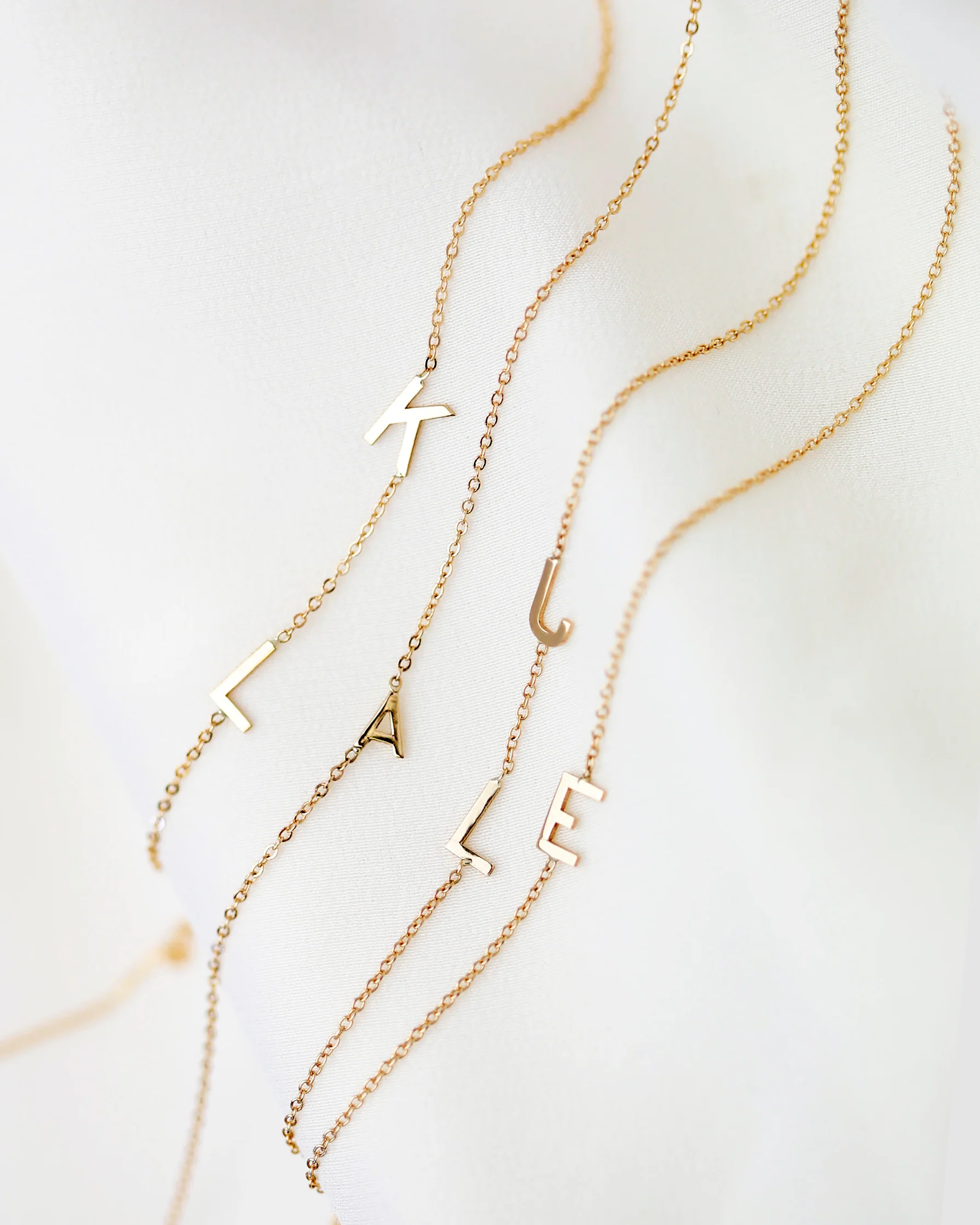 14K Initial Bracelet - Image 9