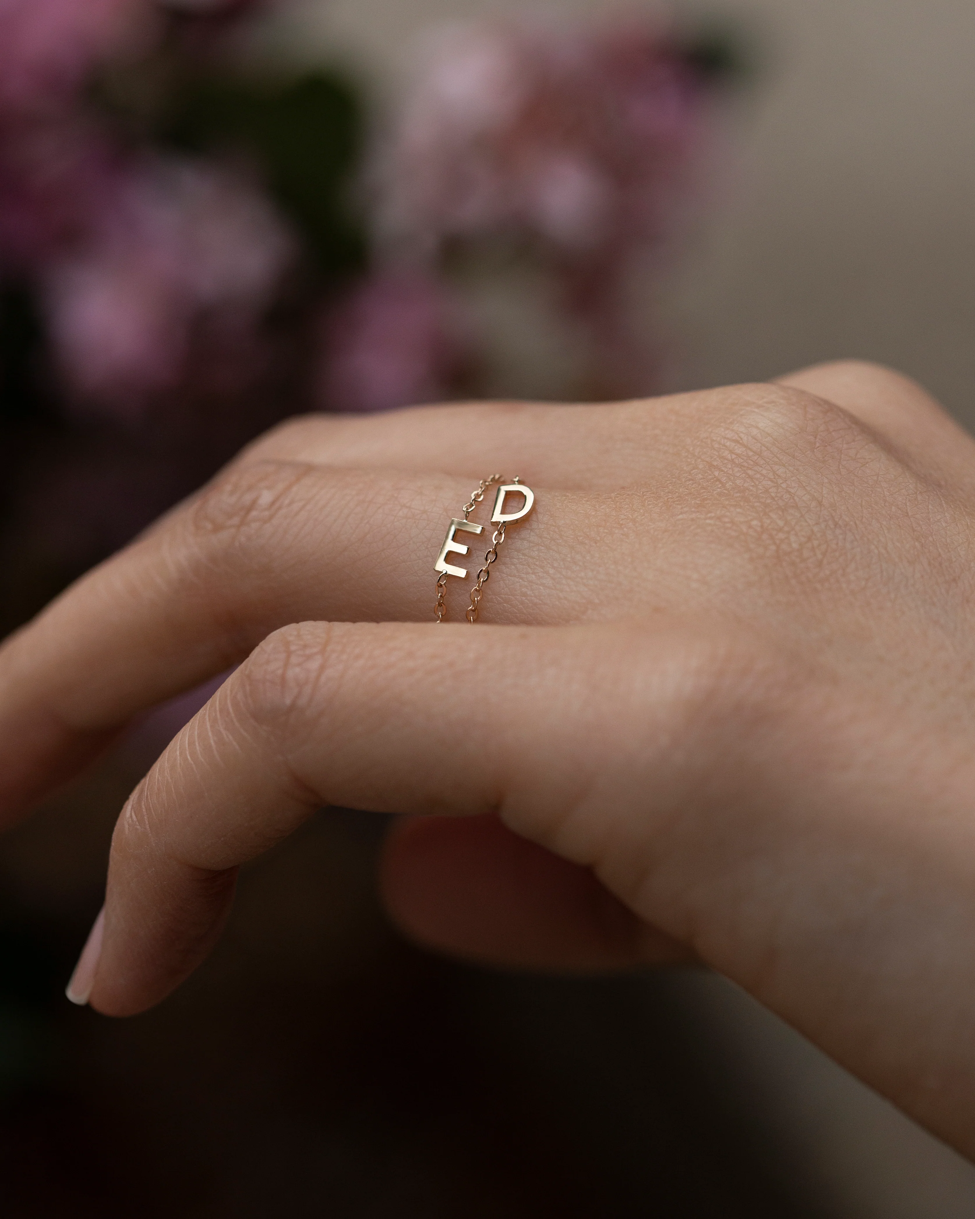 14k initial Chain Ring - Image 5