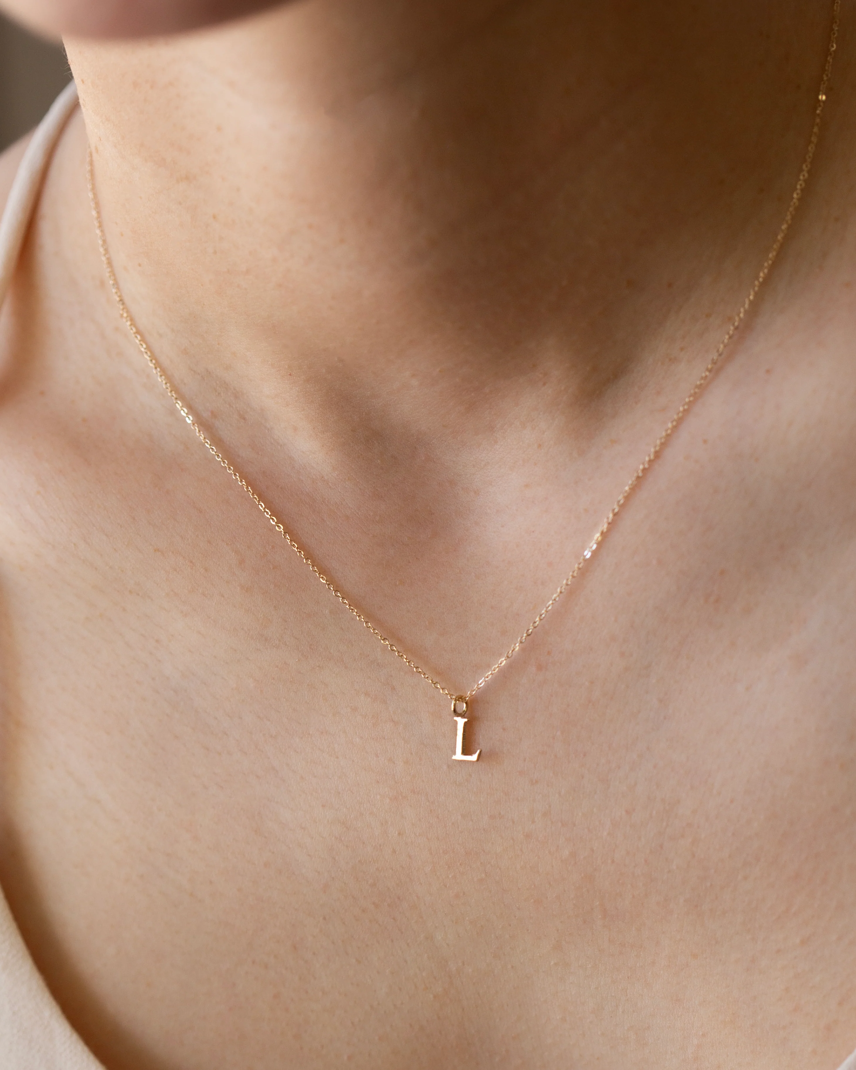 14k Initial Necklace - Image 2
