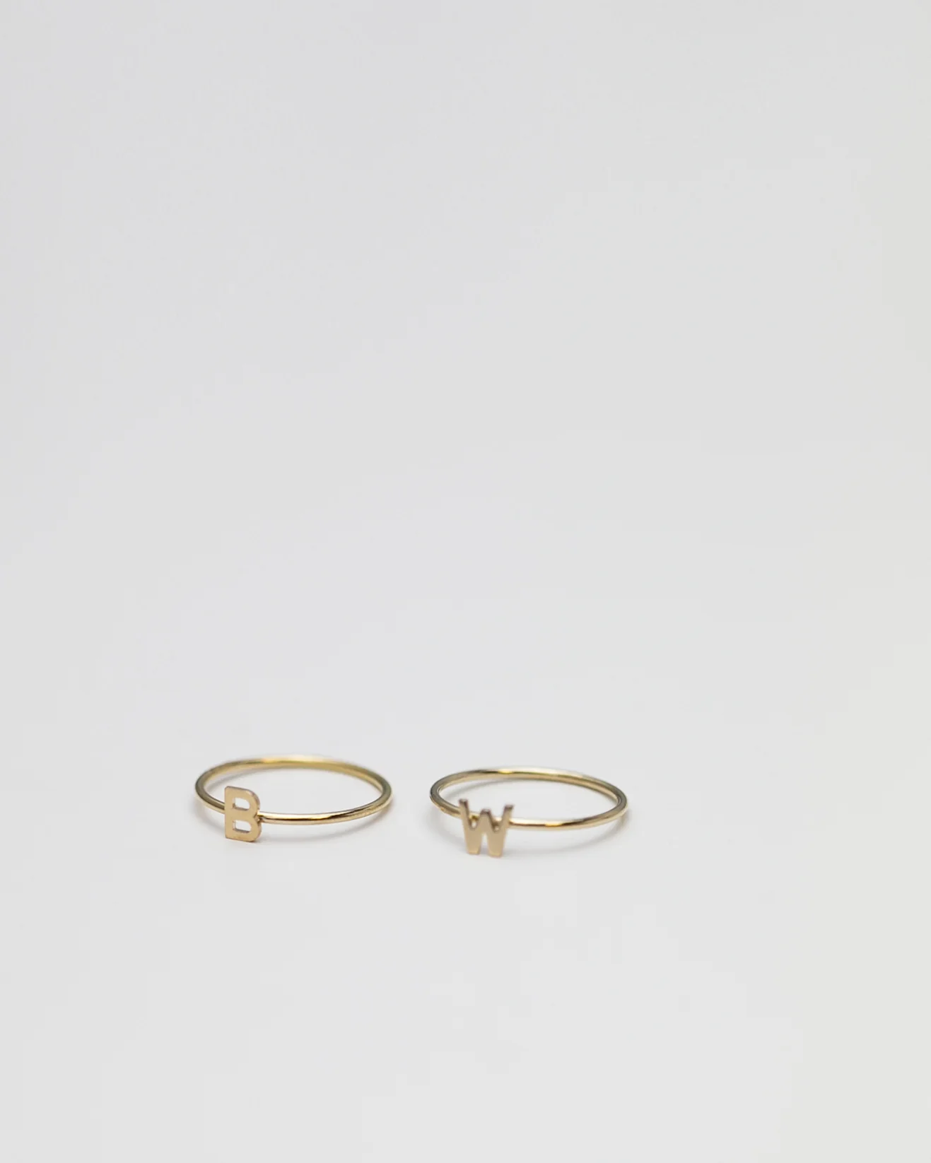 14K Letter Ring - Image 4