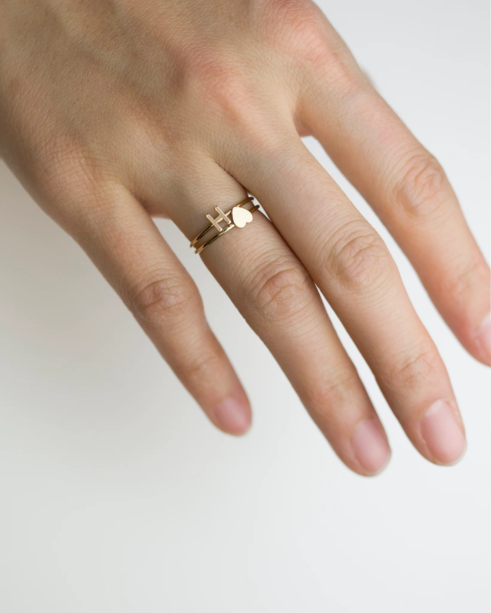 14K Letter Ring - Image 5