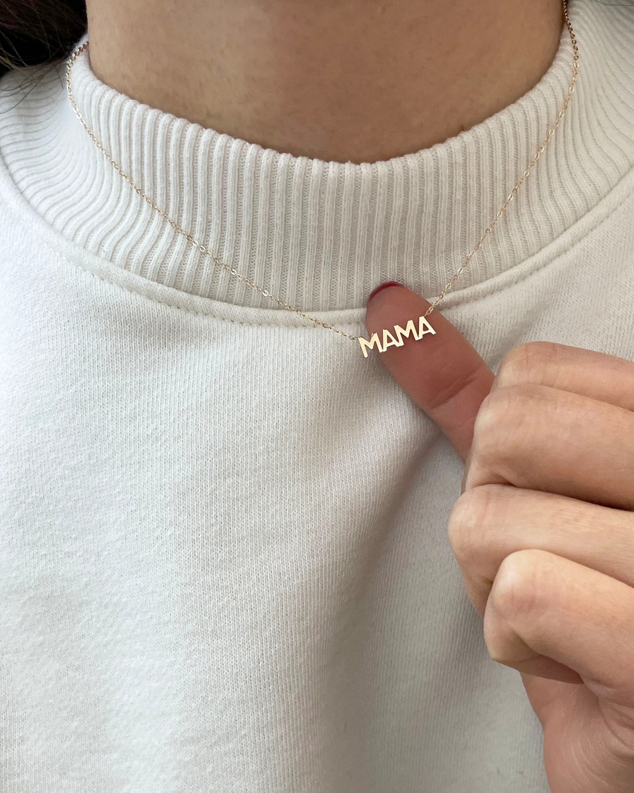 14k MAMA Necklace - Image 6