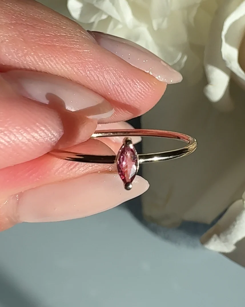 14k Marquise Stone Ring - Image 2