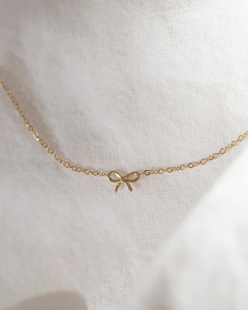 14k Mini Bow Bracelet - Image 5