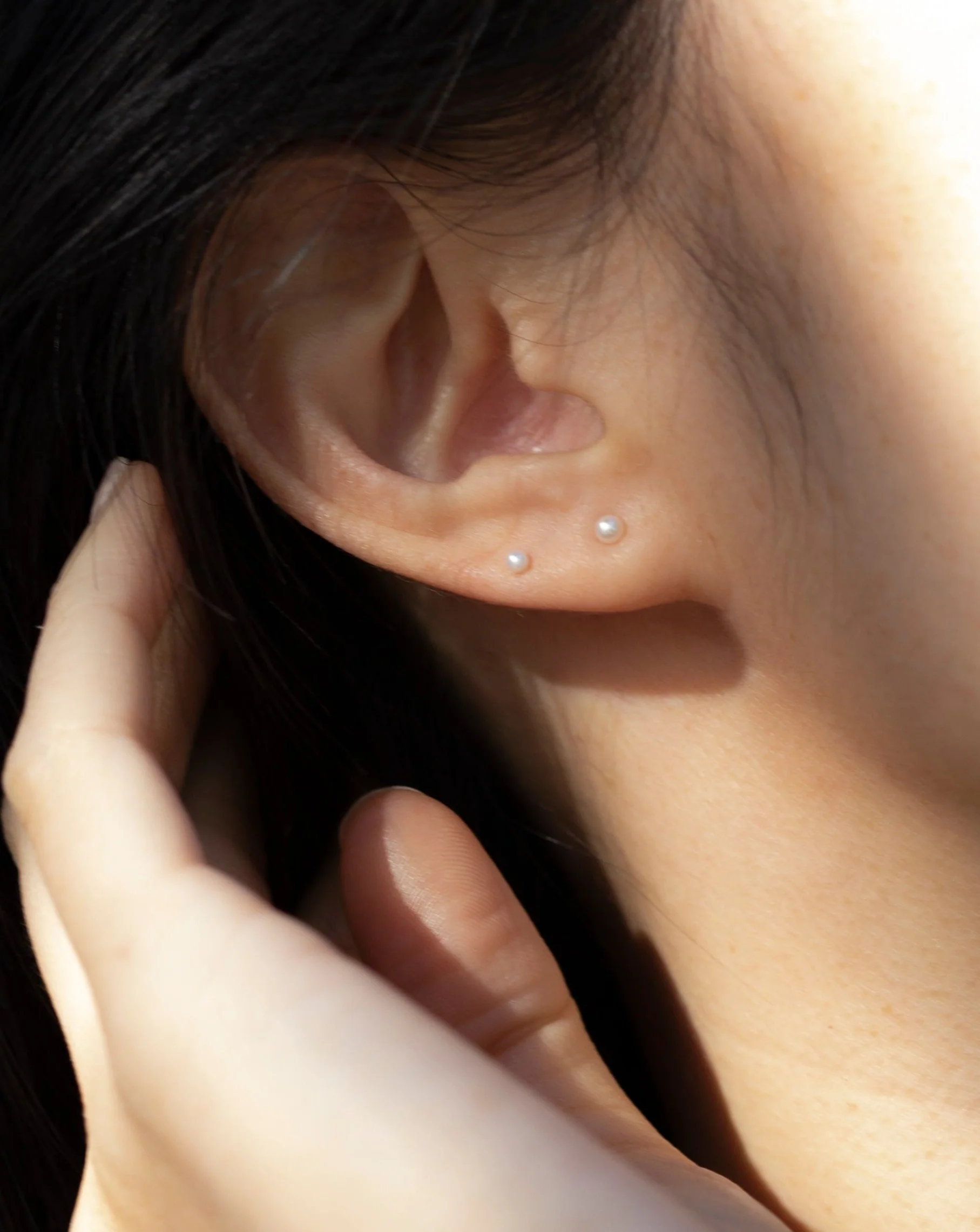 14k Mini Pearl Studs - Image 7