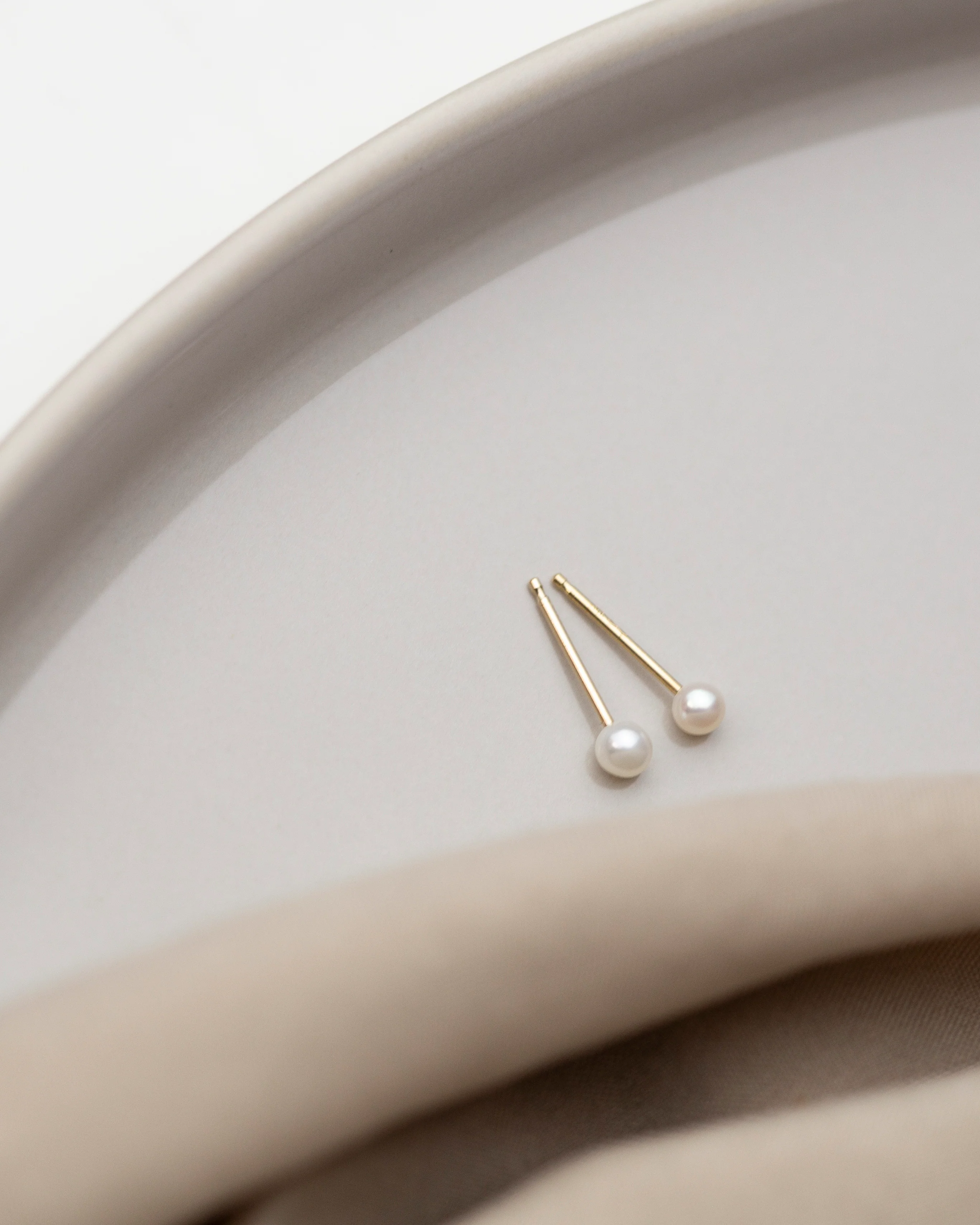 14k Mini Pearl Studs - Image 8