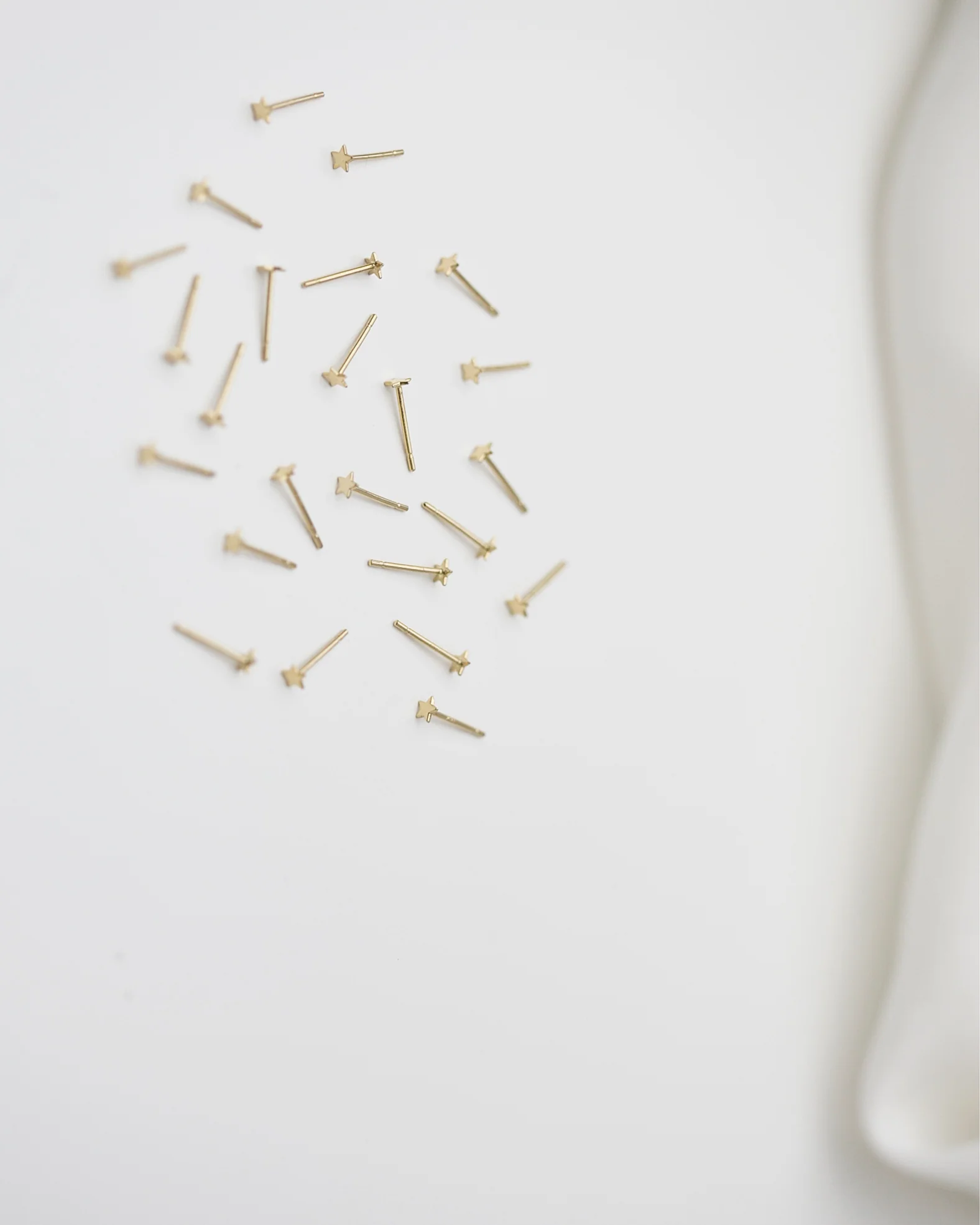 14K Mini Star Stud Earrings - Image 11