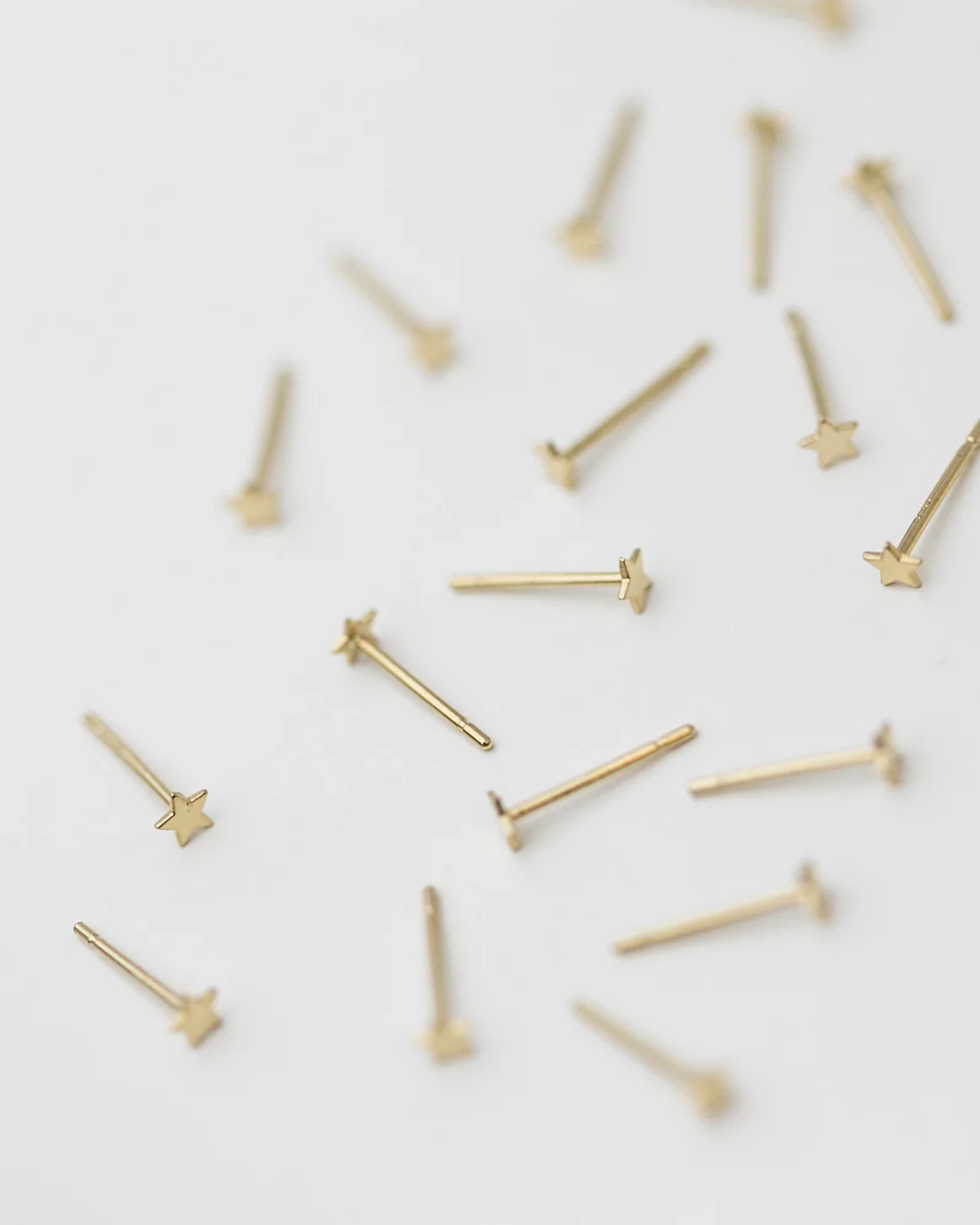 14K Mini Star Stud Earrings - Image 13