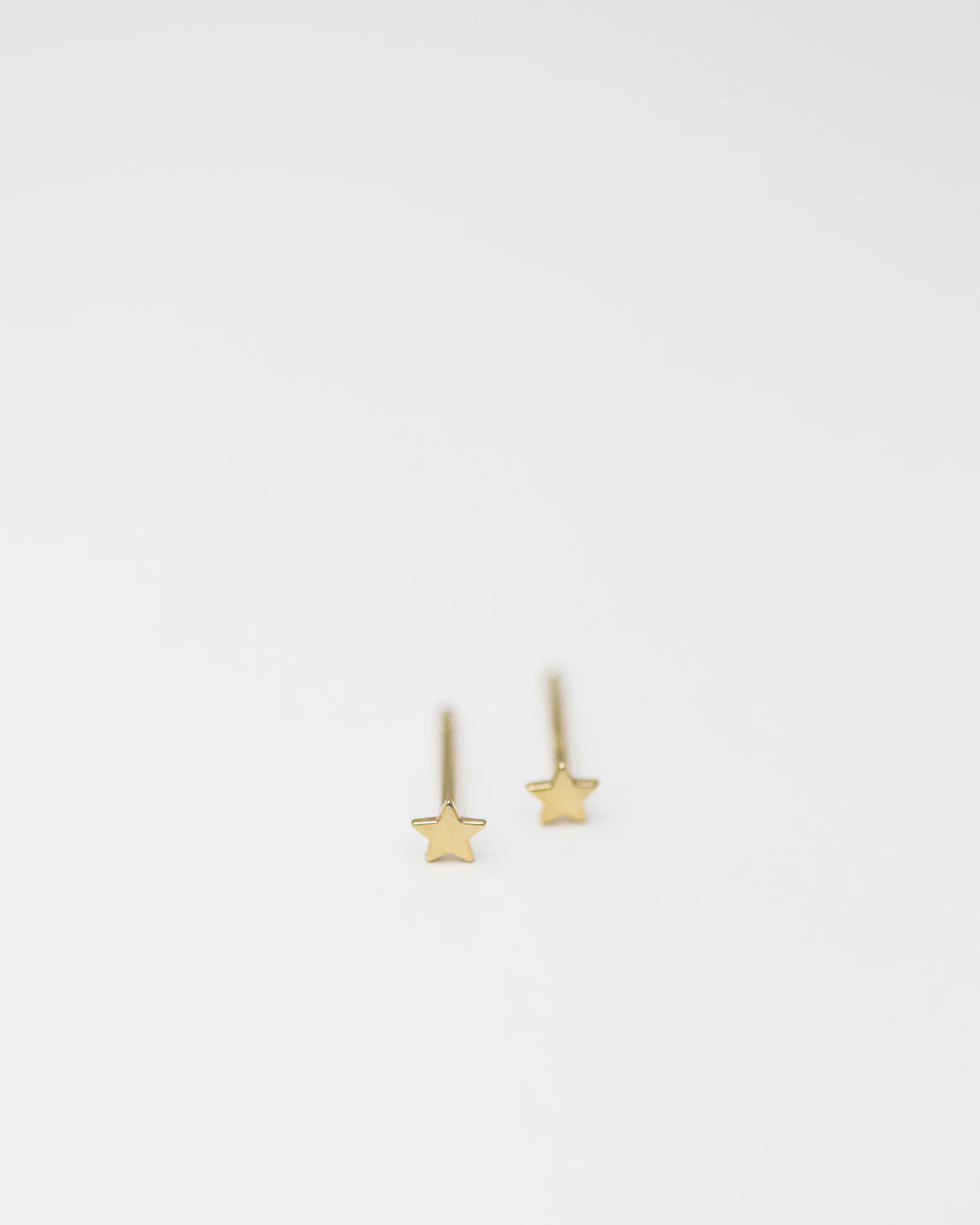 14K Mini Star Stud Earrings - Image 7