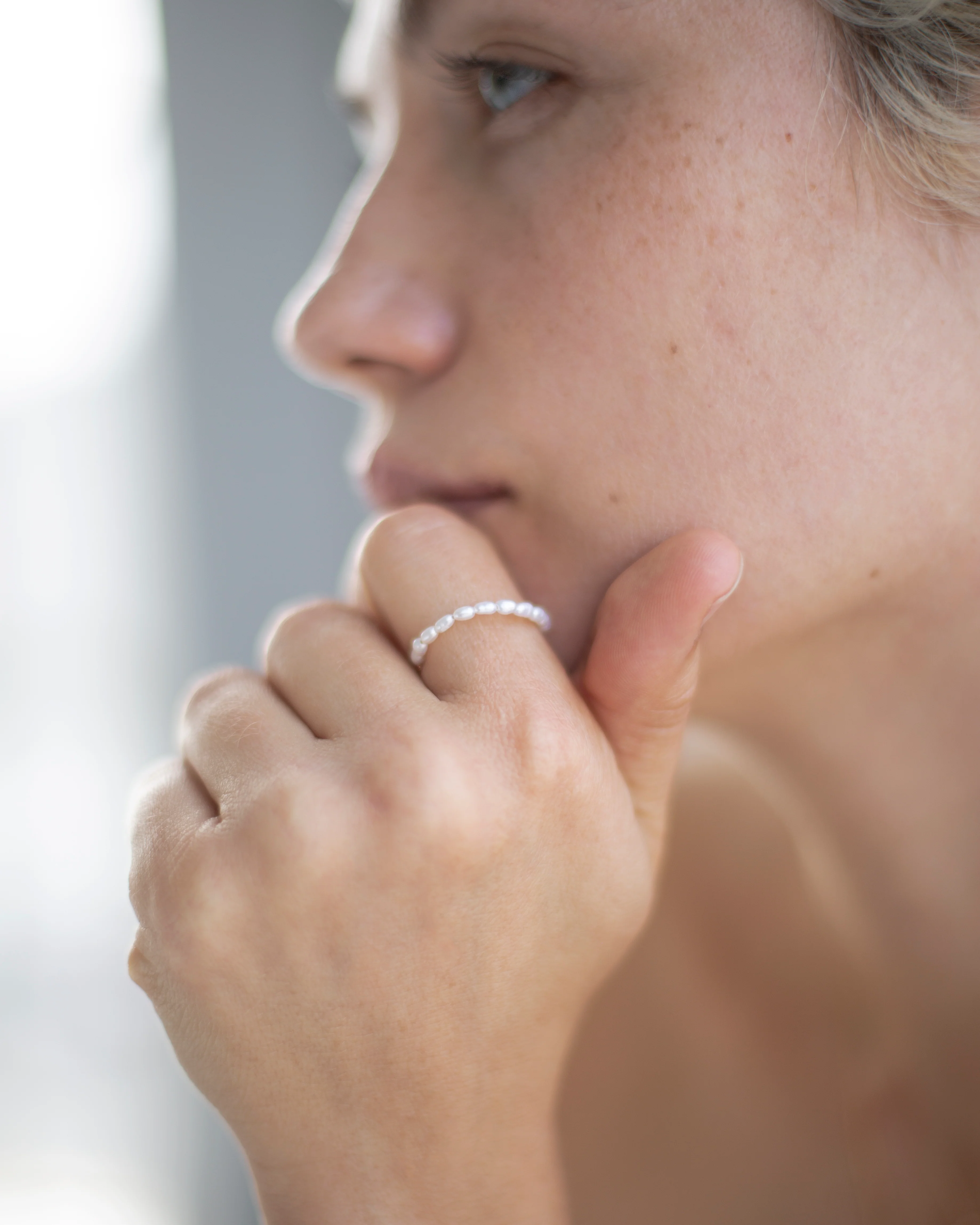Baby Lotus Pearl Ring - Image 3