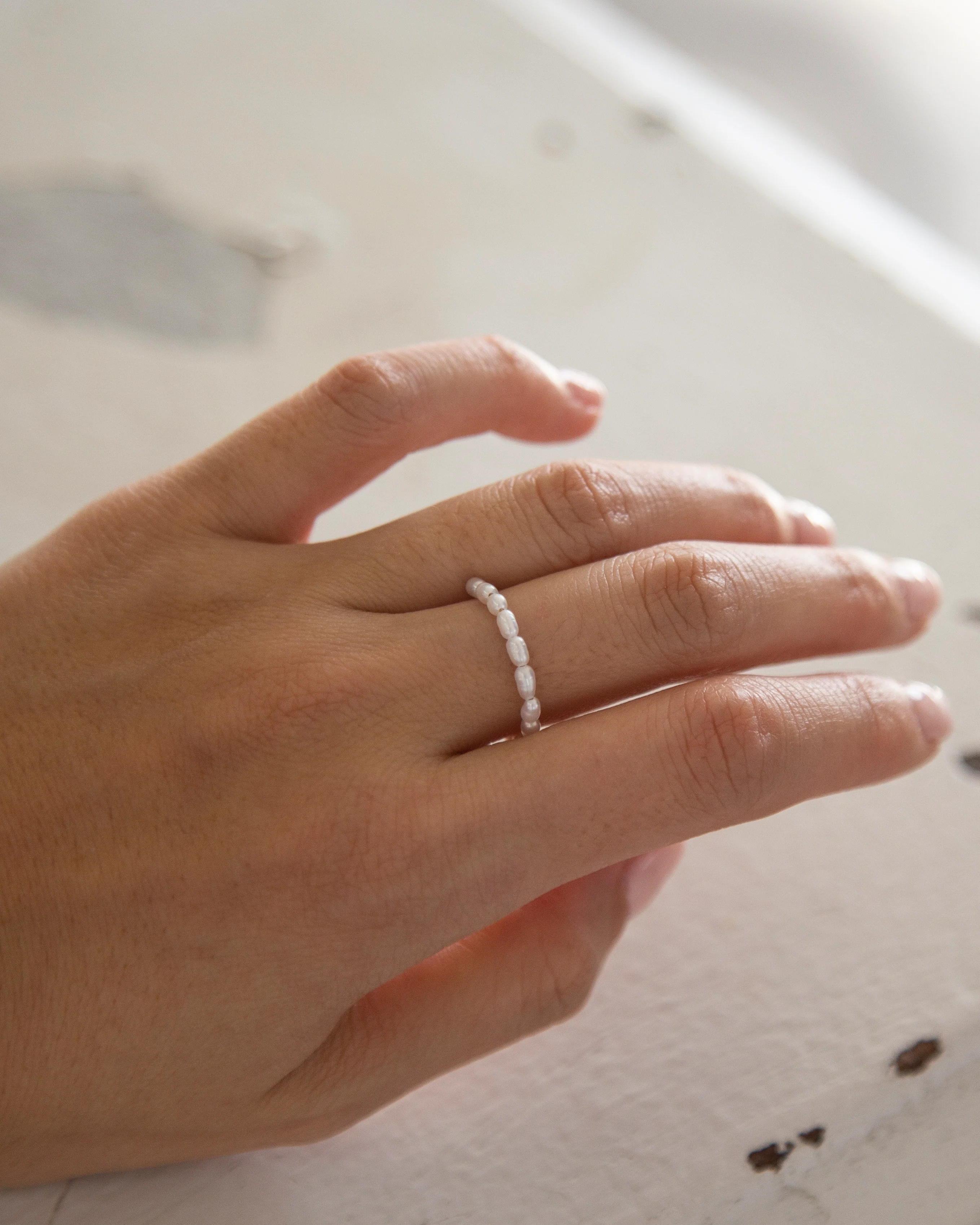 Baby Lotus Pearl Ring - Image 5