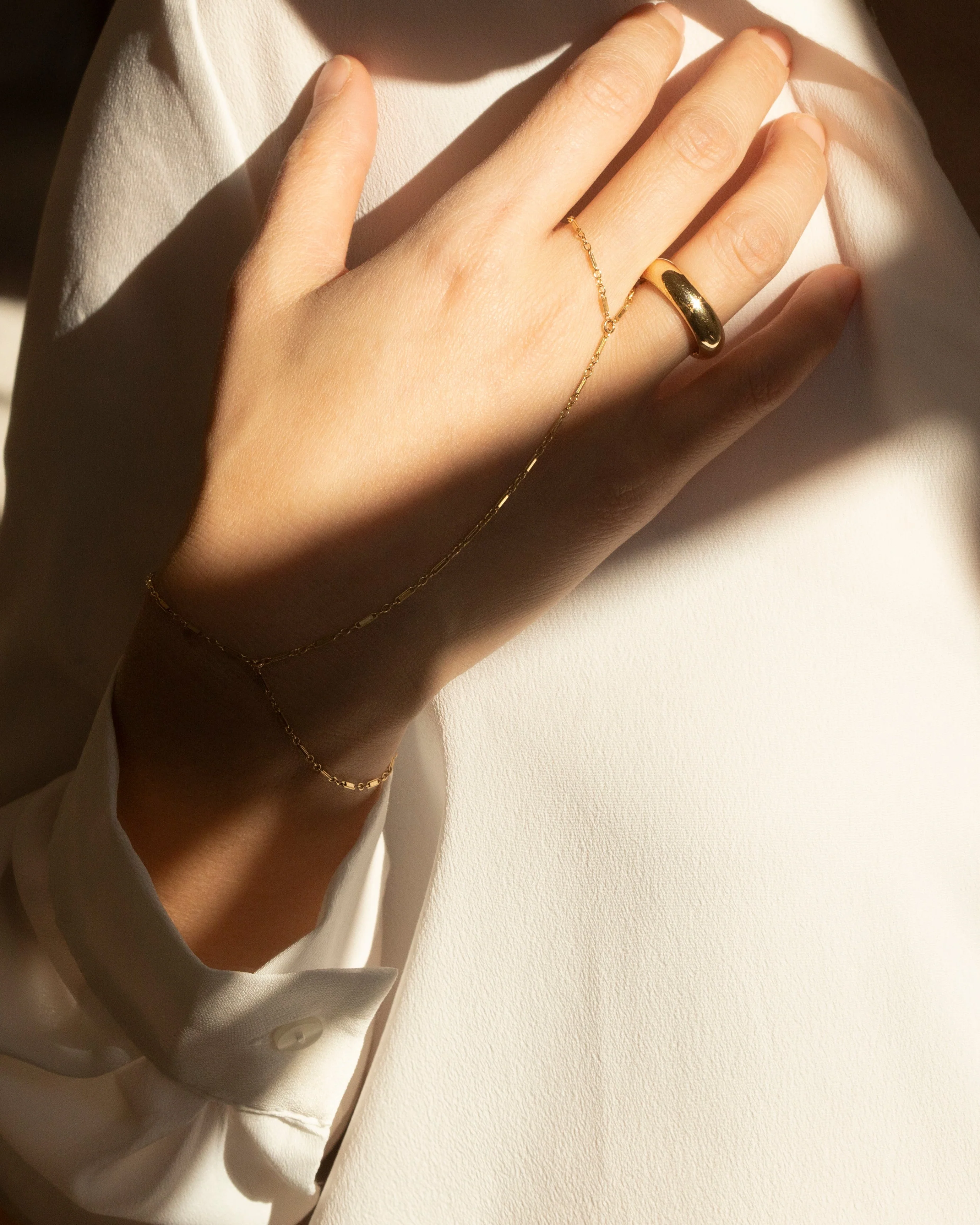 Bar Hand Chain Bracelet - Image 3