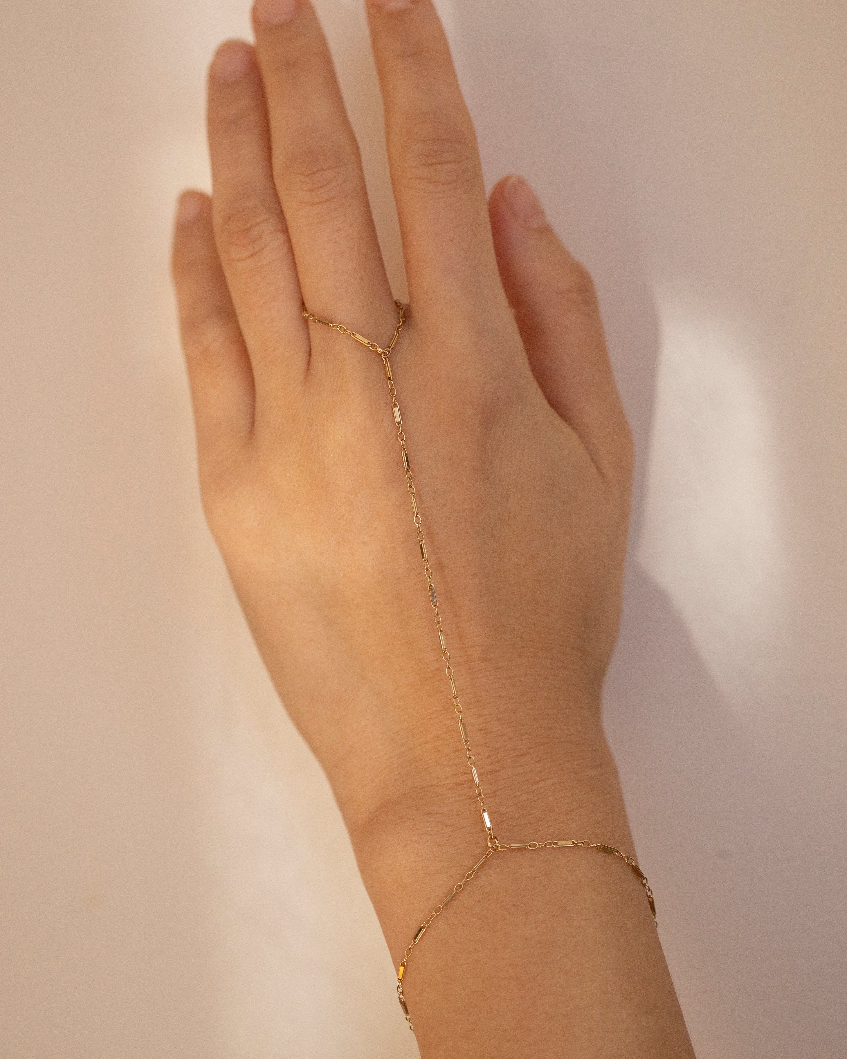 Bar Hand Chain Bracelet - Image 4