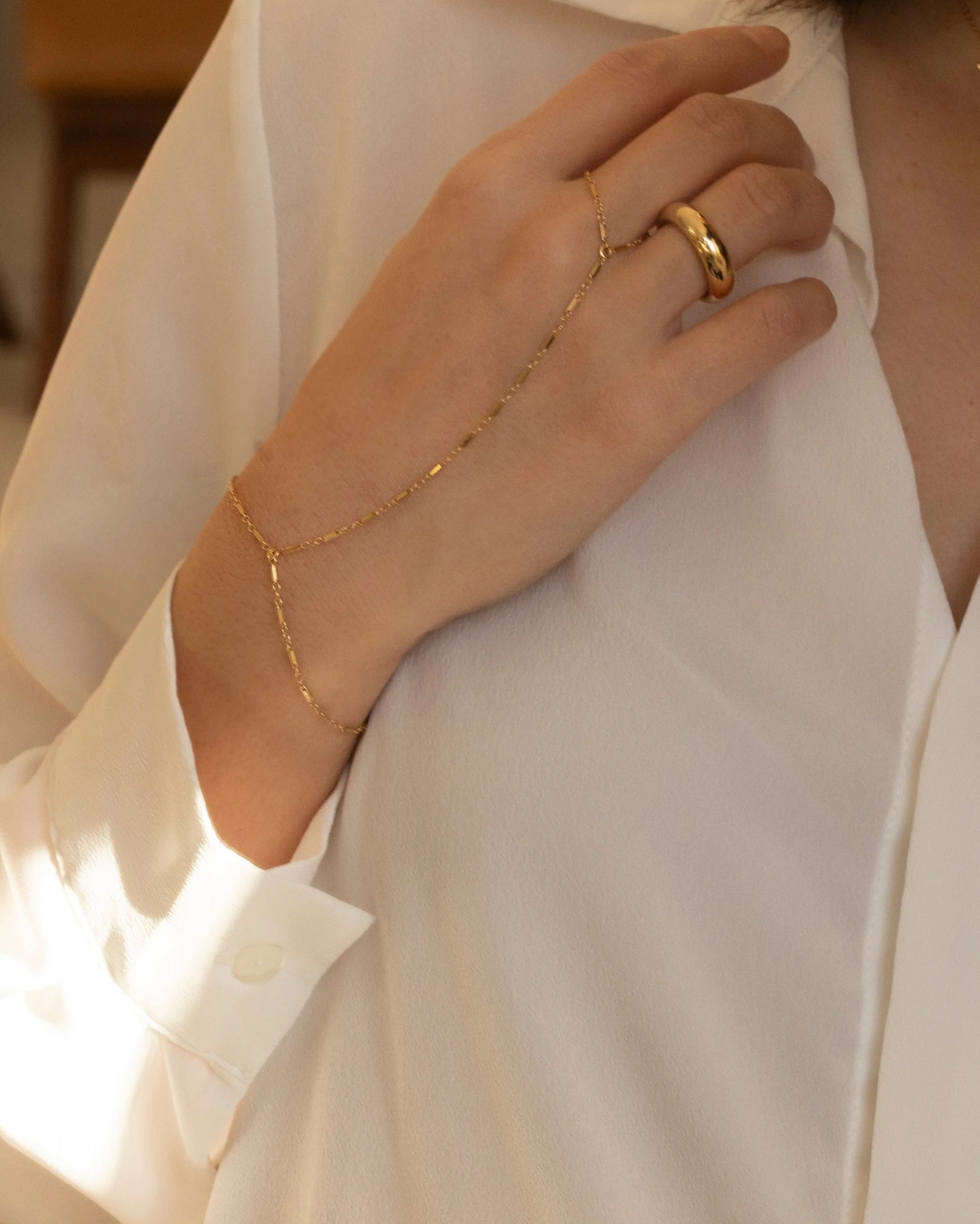 Bar Hand Chain Bracelet - Image 5