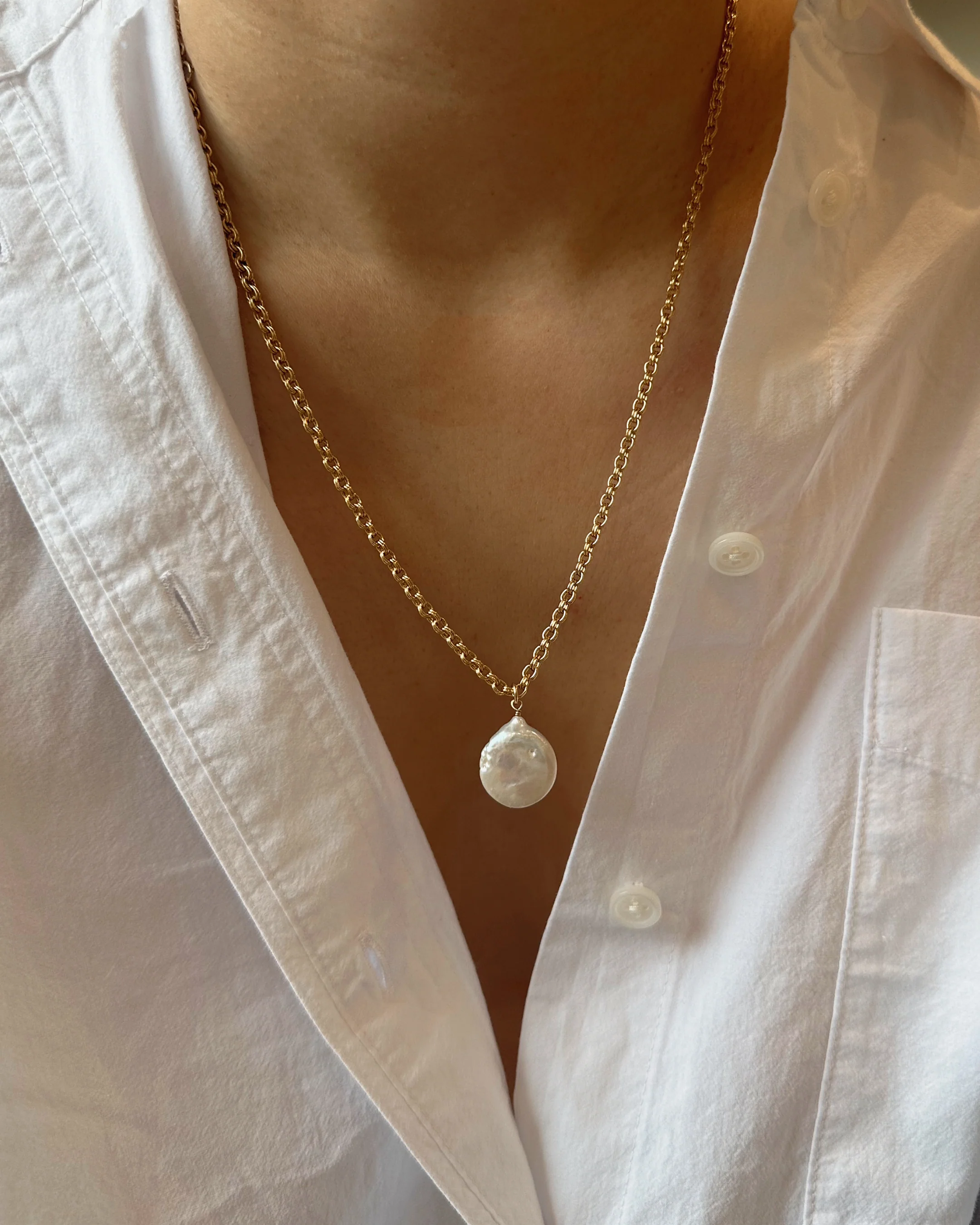 Baroque Pearl Necklace - Image 3