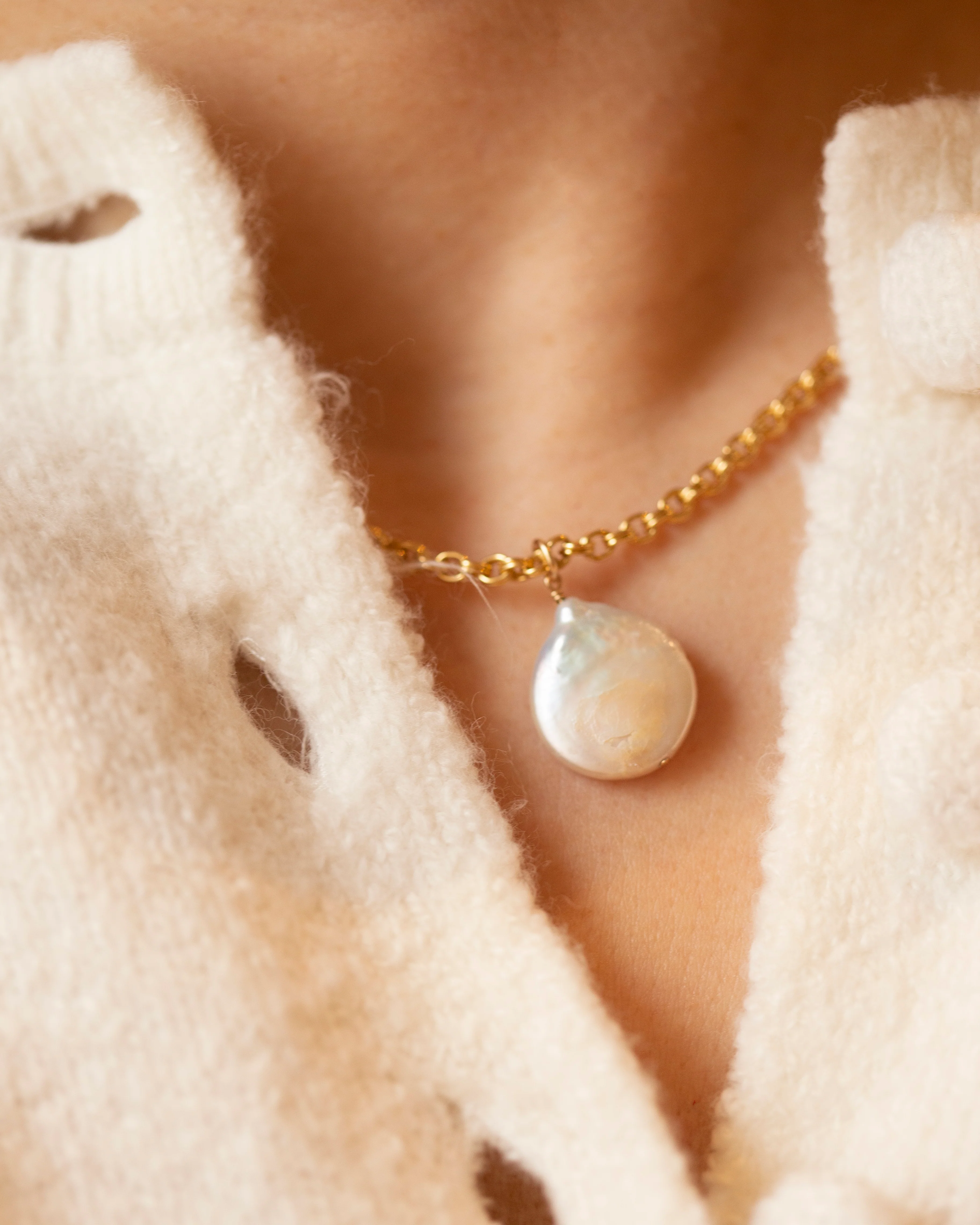 Baroque Pearl Necklace - Image 4