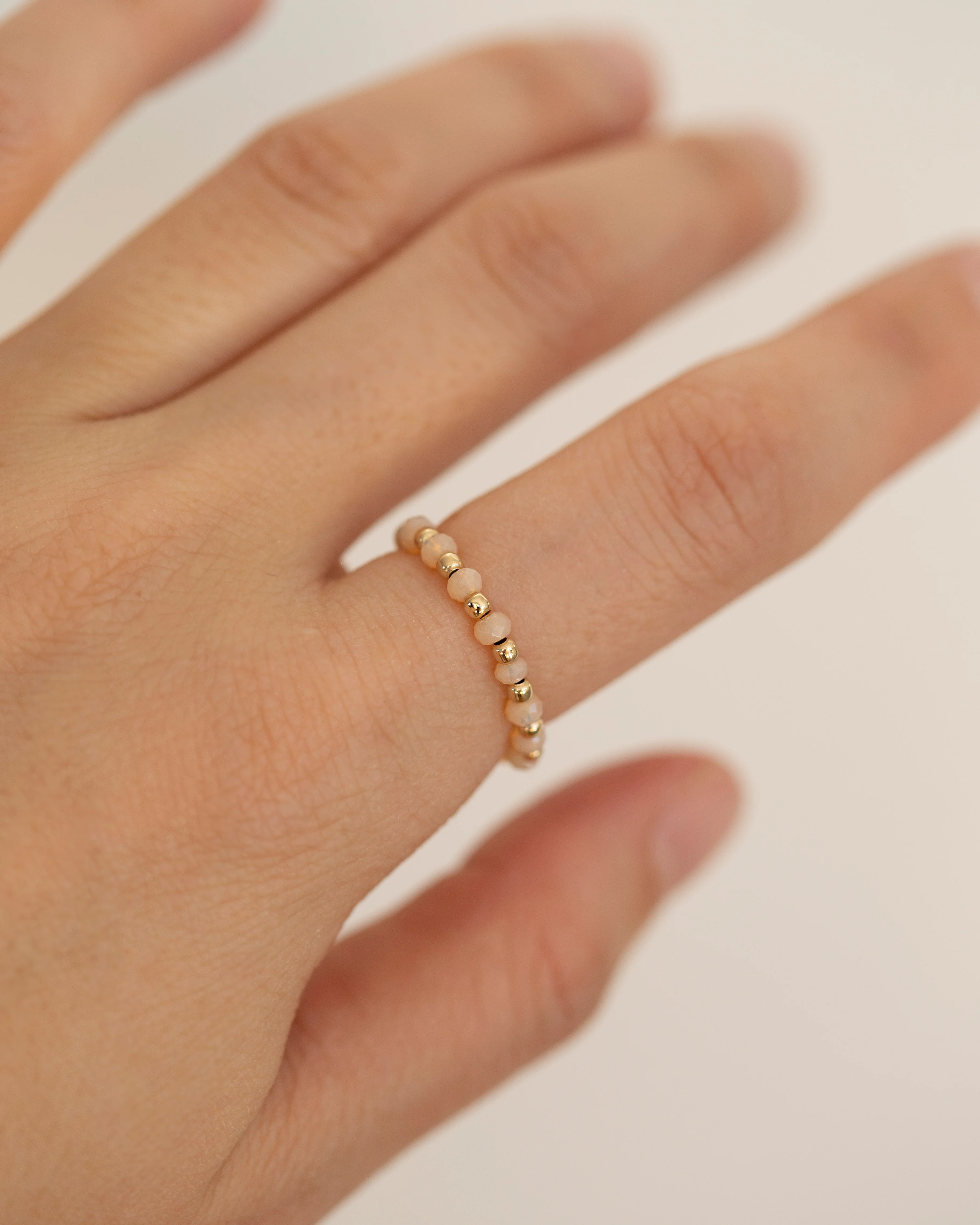 Bohemian Bead Stretch Ring / Cute Elastic Ring - Image 3