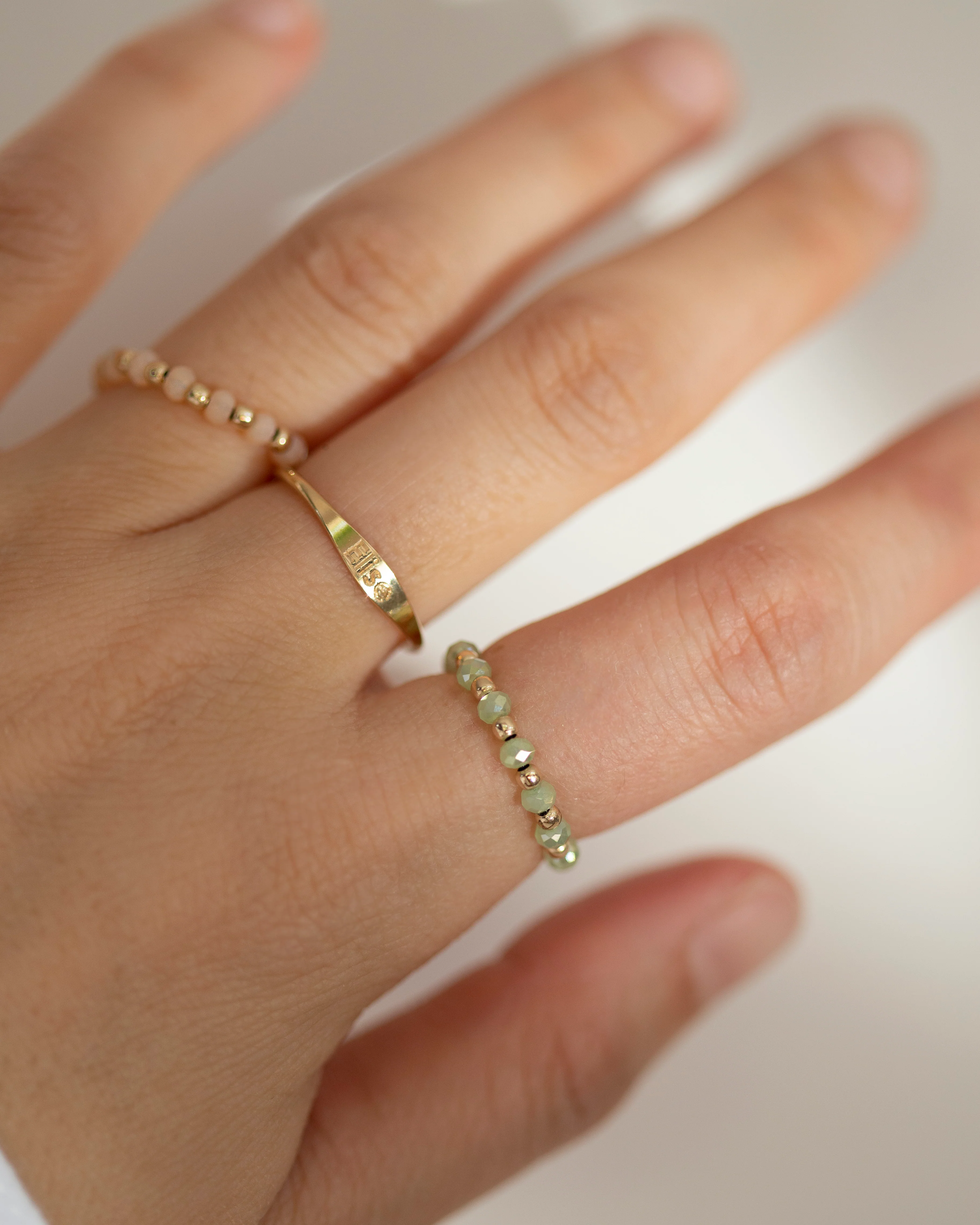 Bohemian Bead Stretch Ring / Cute Elastic Ring - Image 4