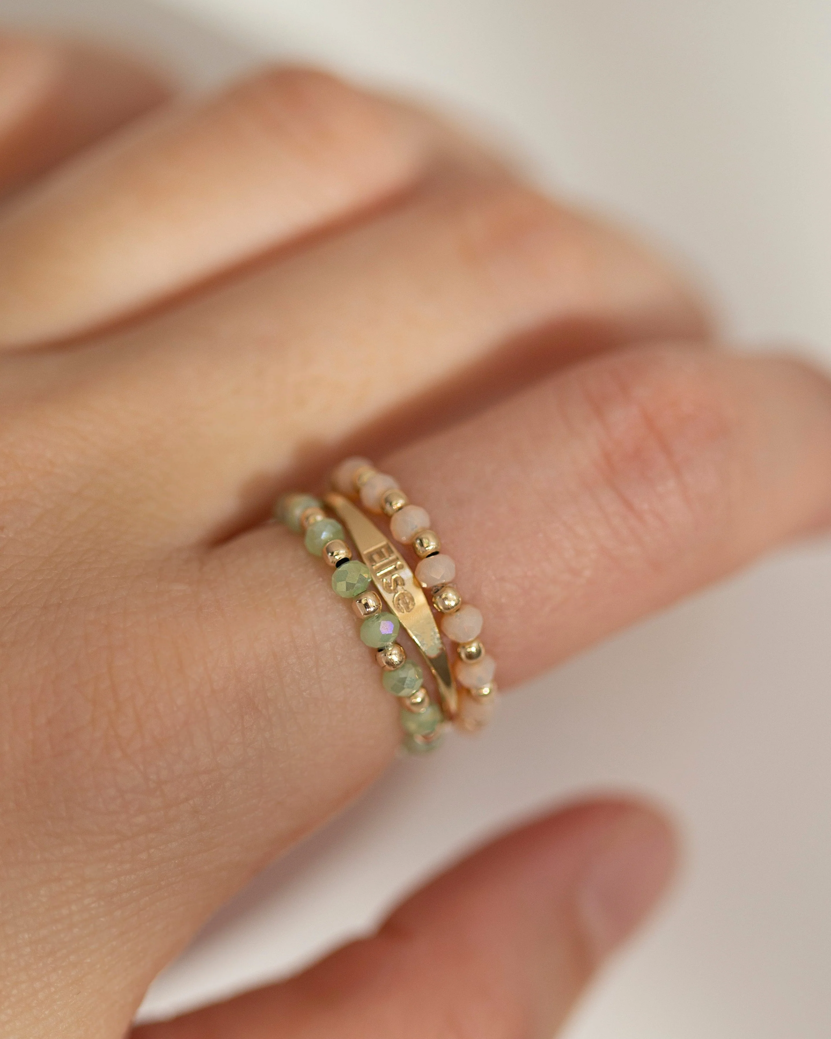 Bohemian Bead Stretch Ring / Cute Elastic Ring - Image 5