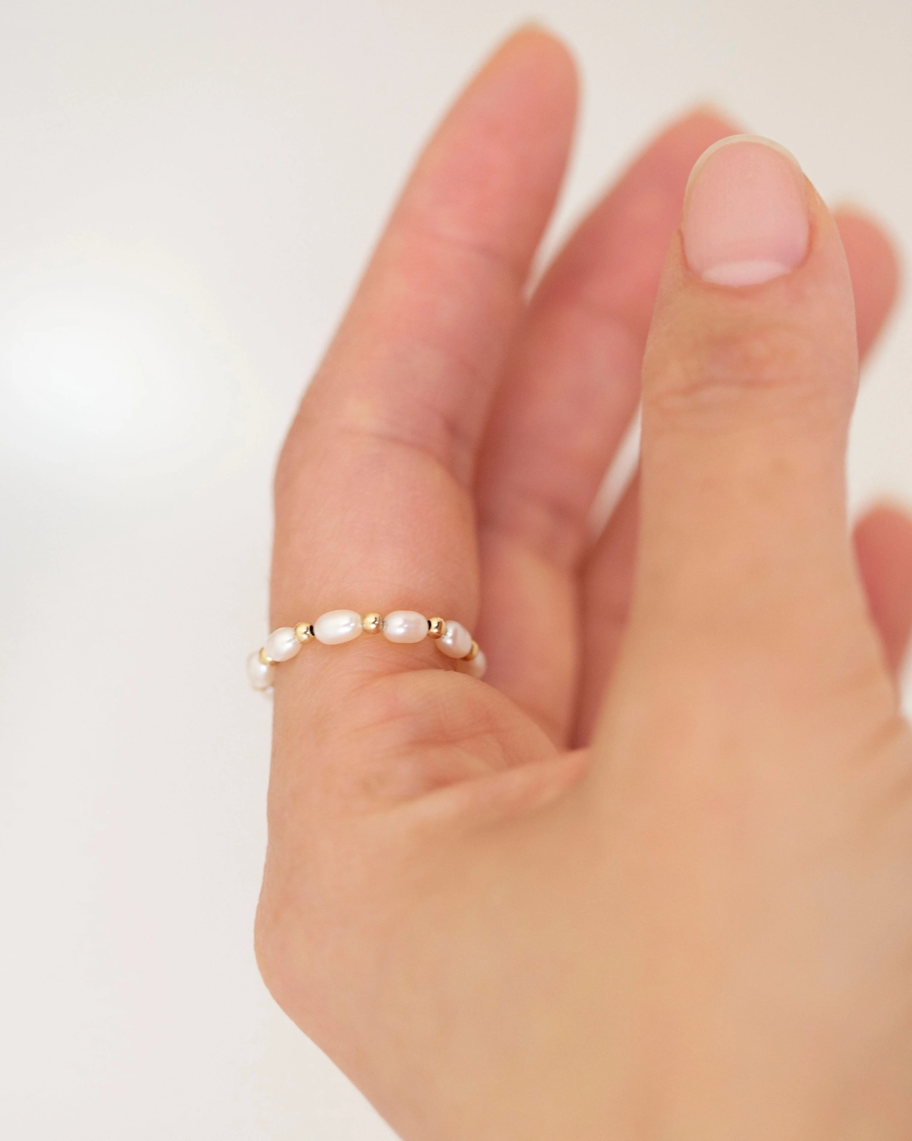 Baby Lotus Pearl Ring II - Image 5