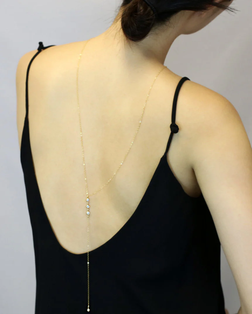 CZ III Back Necklace - Image 3