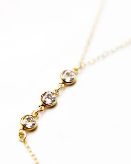 CZ III Back Necklace - Image 4