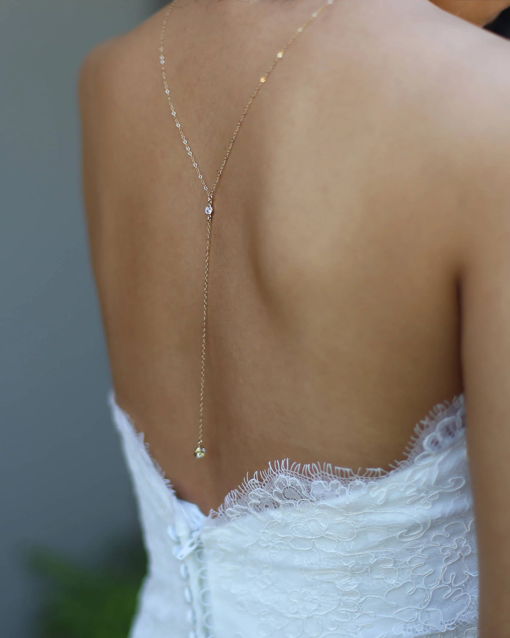 CZ II Back Necklace - Image 3