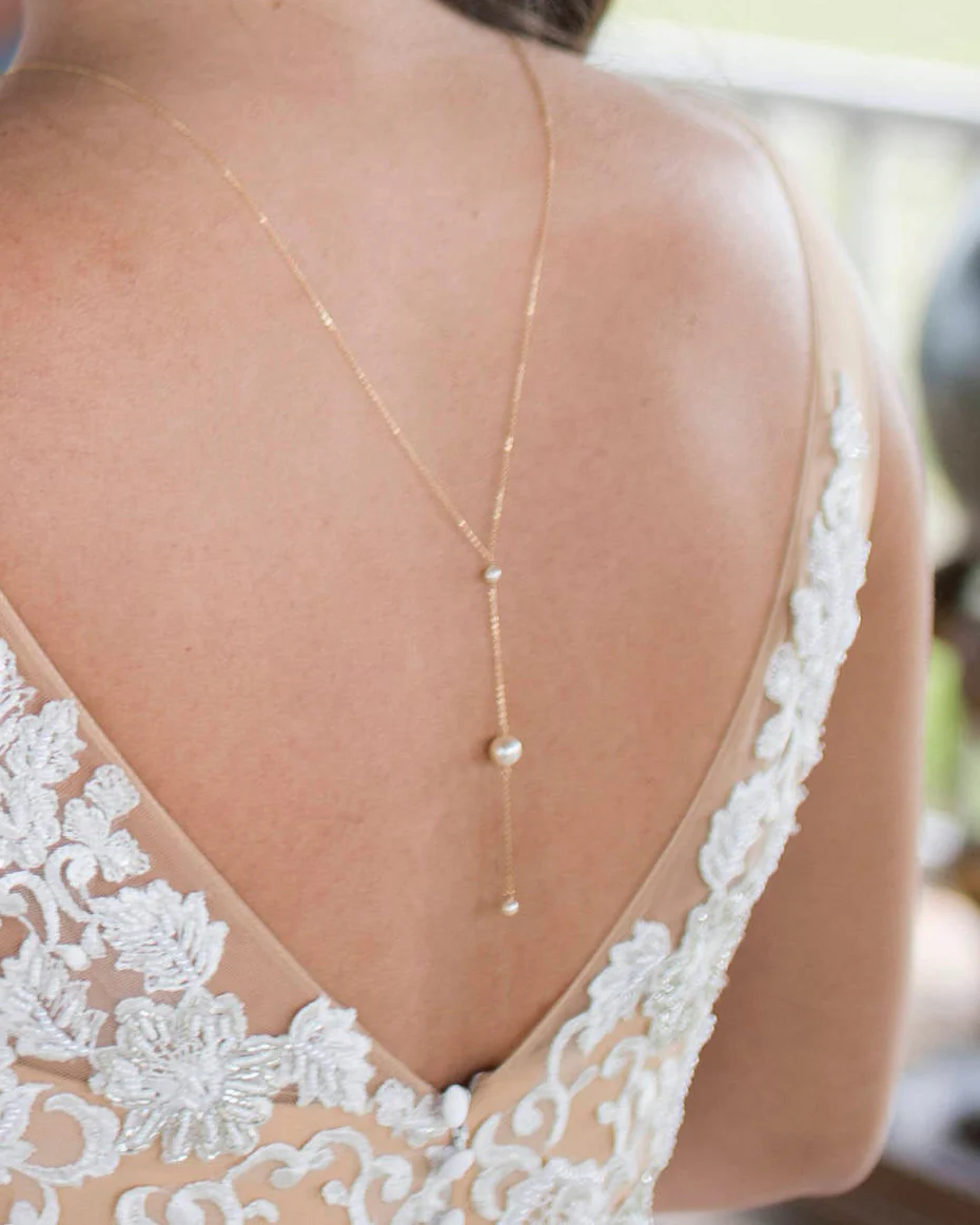 Pearl III Back Necklace - Image 7