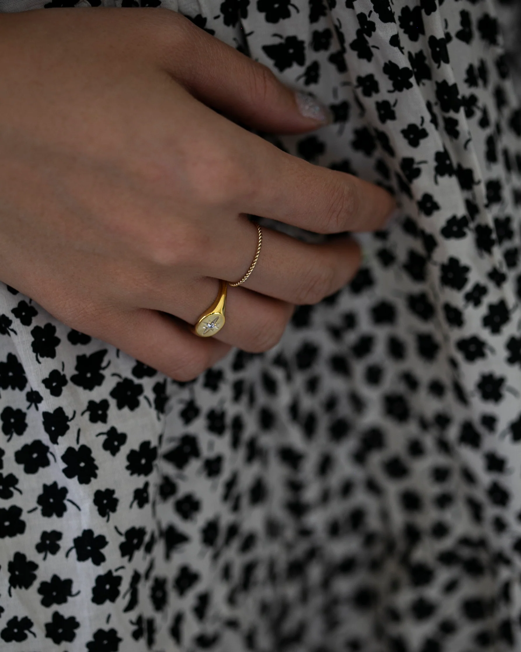 CZ Signet Ring - Image 6