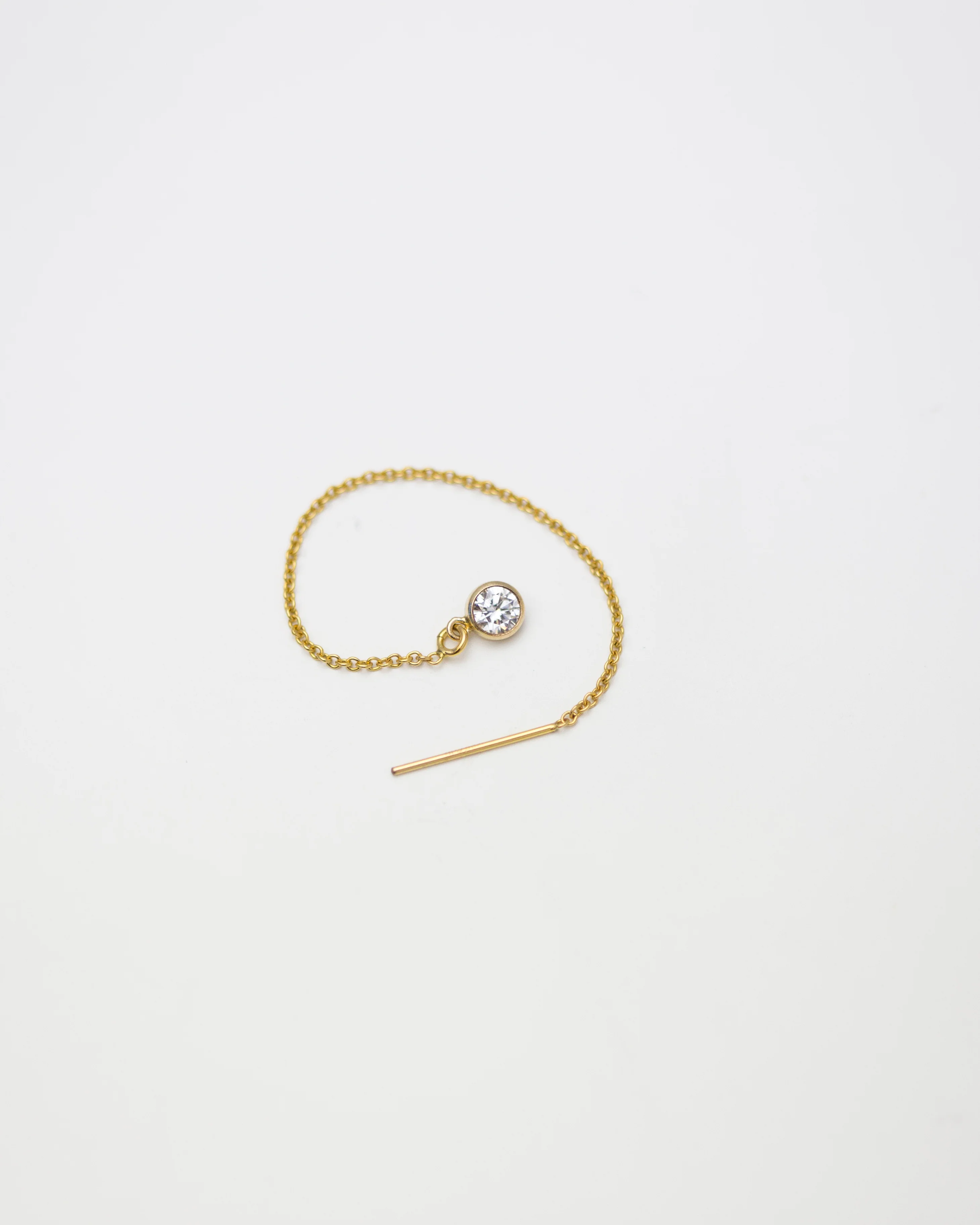 CZ Threader Earrings - Image 3
