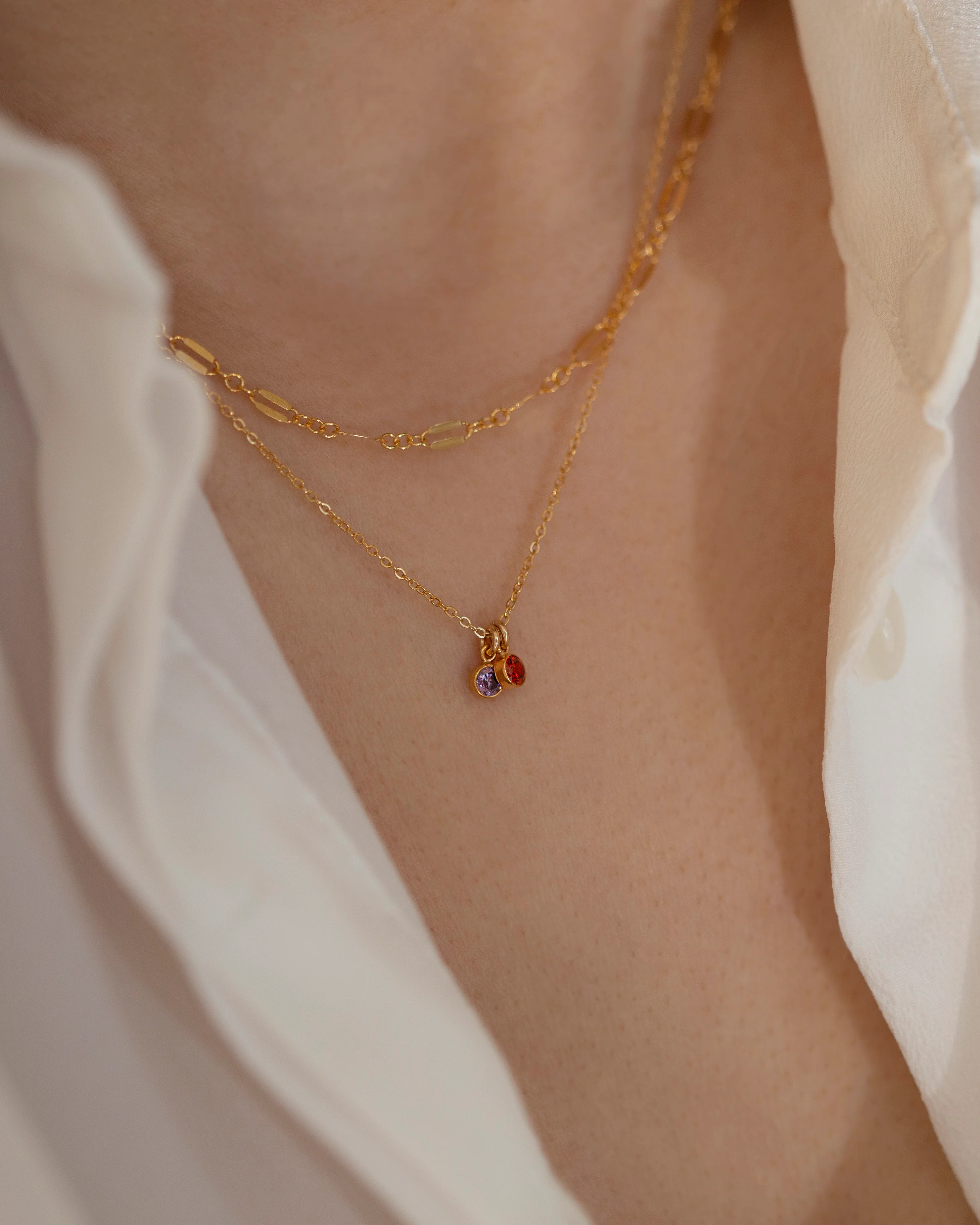 Dainty birthstone necklace - Image 3