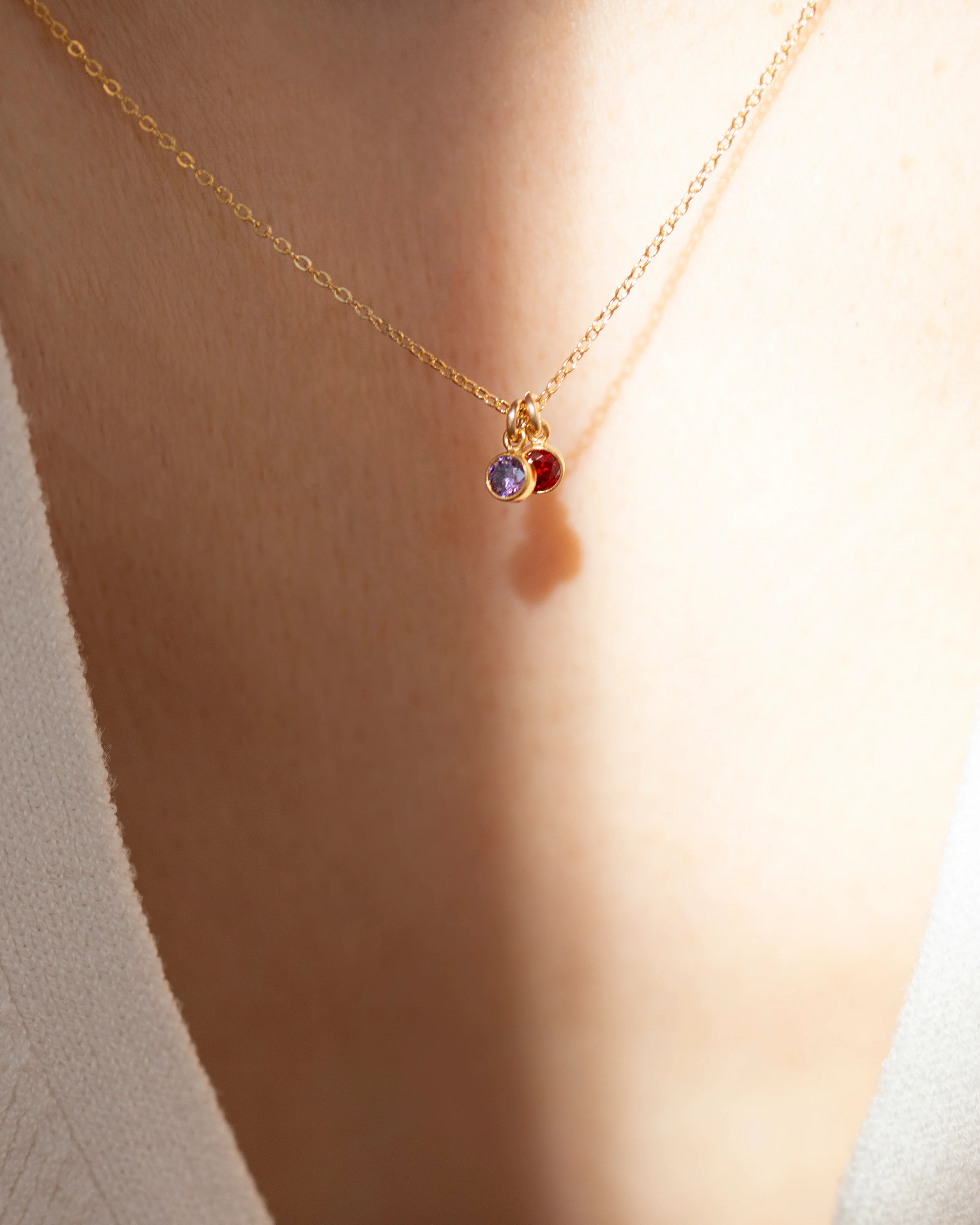 Dainty birthstone necklace - Image 4