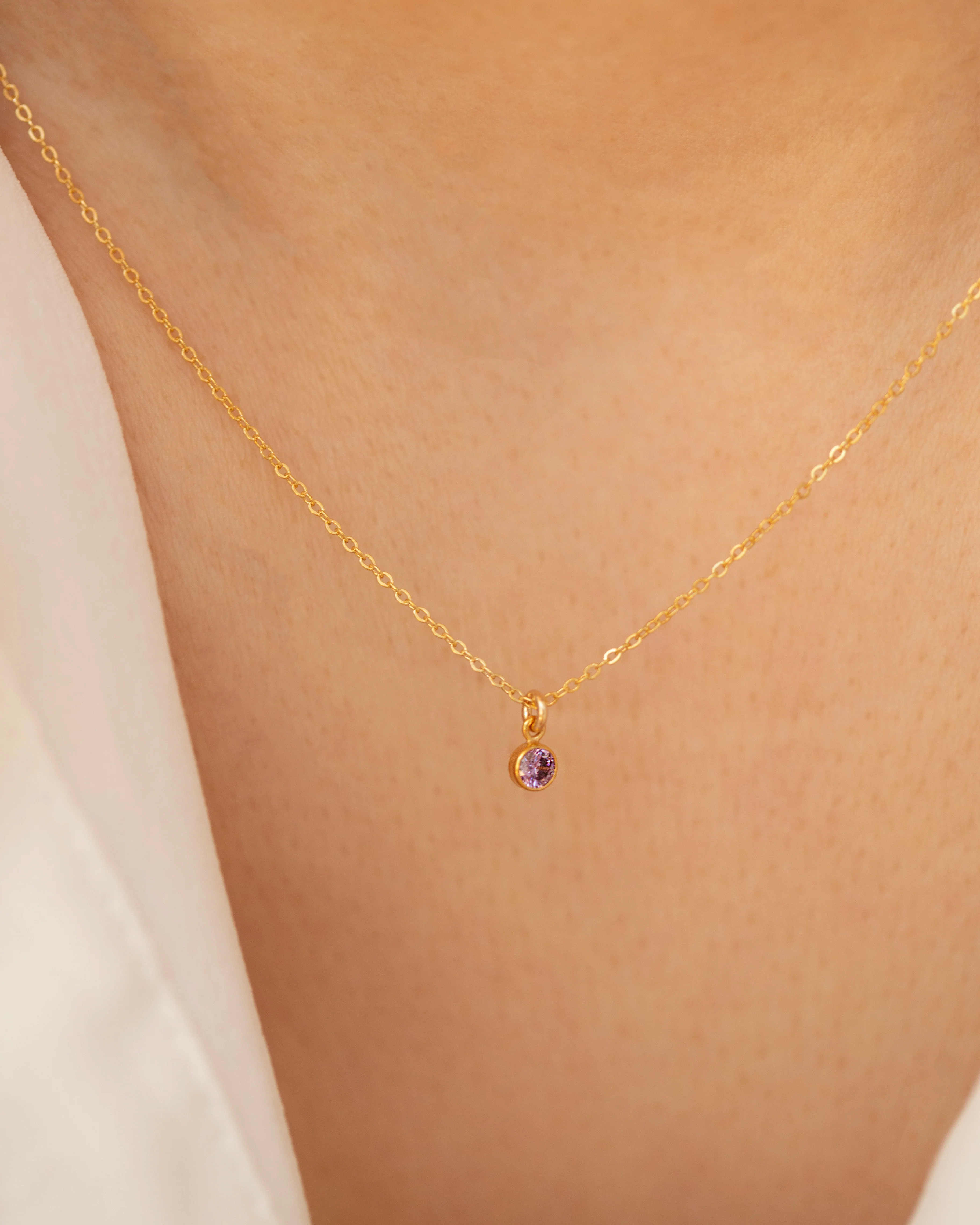 Dainty birthstone necklace - Image 6