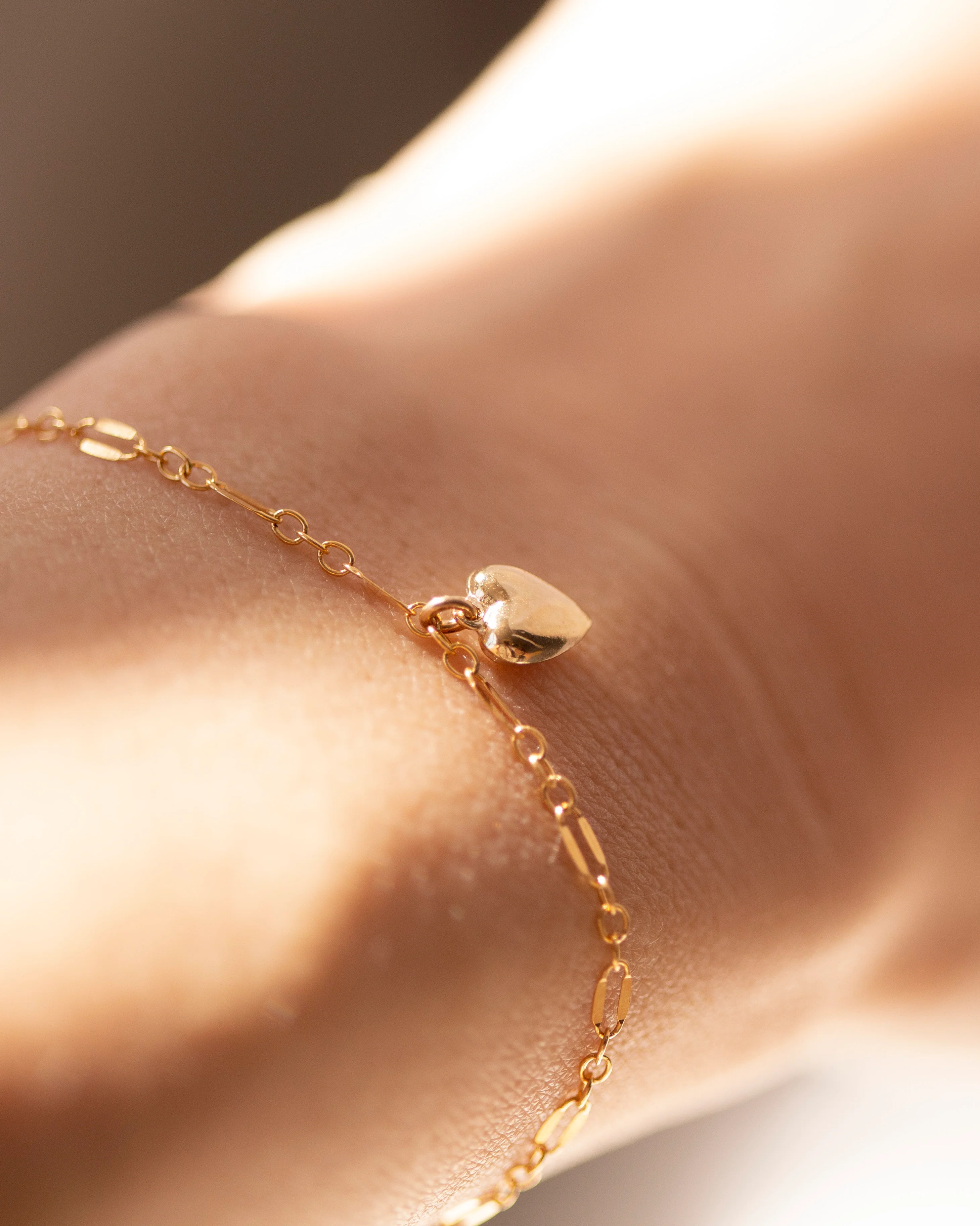 Dainty Heart Charm Bracelet - Image 2