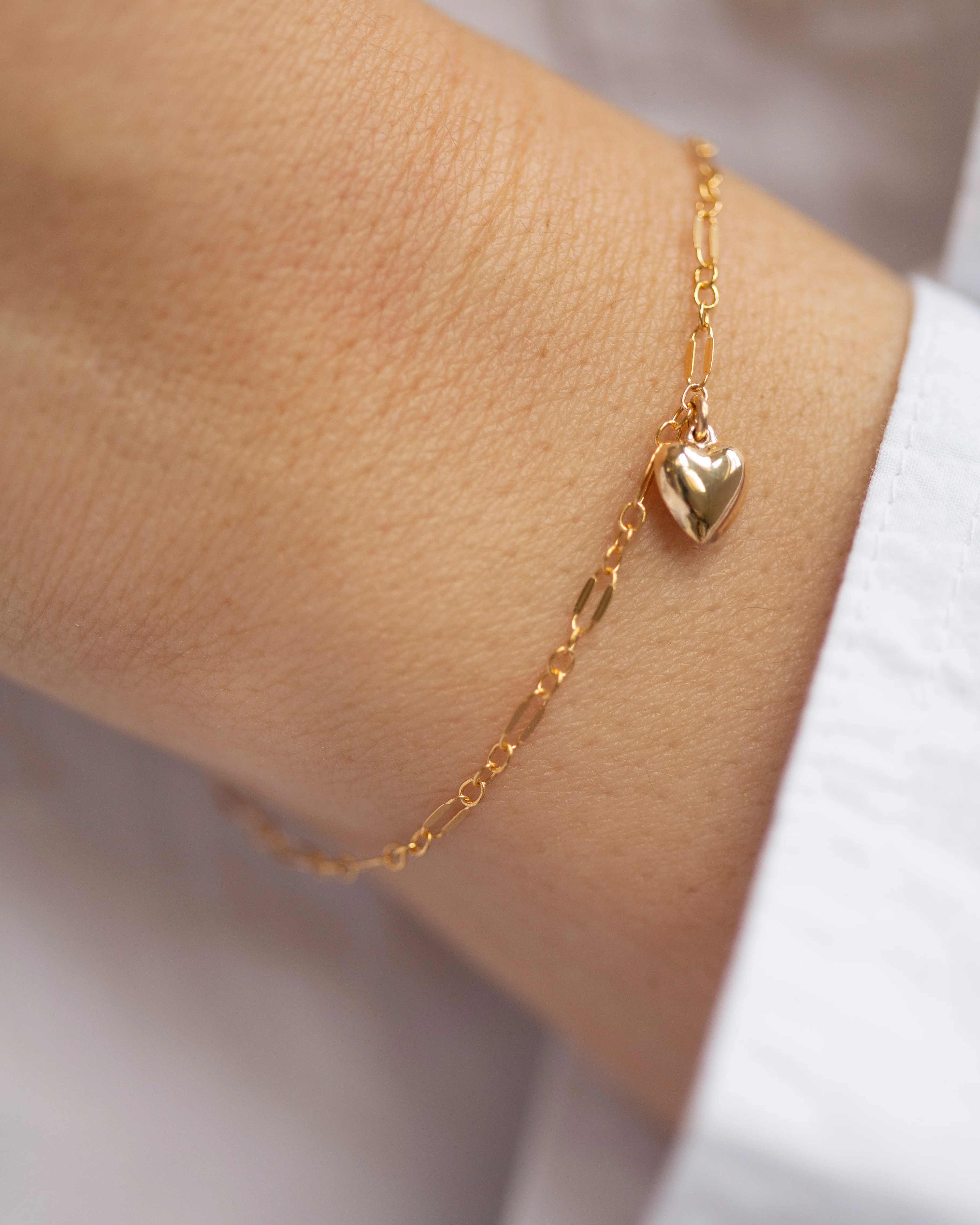 Dainty Heart Charm Bracelet - Image 3